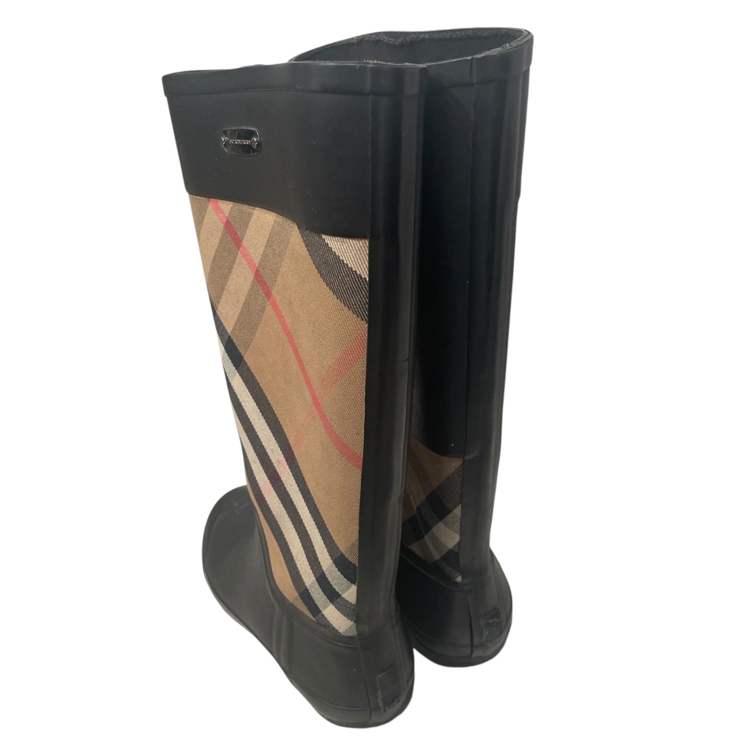 BURBERRY LONDON/Boots/BLK/RAIN BOOTS KNEE HIGH view 3