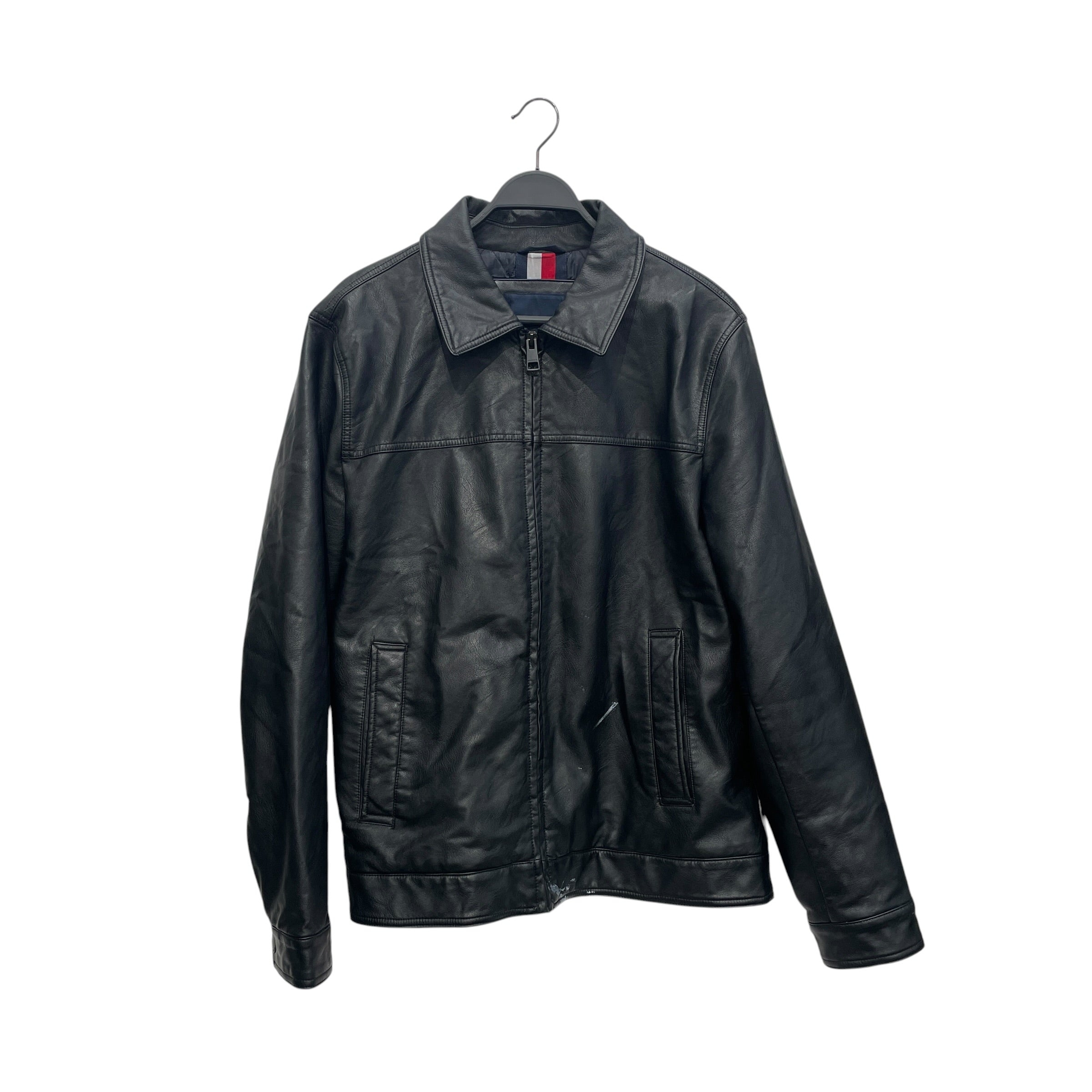 TOMMY HILFIGER/Leather Jkt/L/Leather/BLK/ view 1