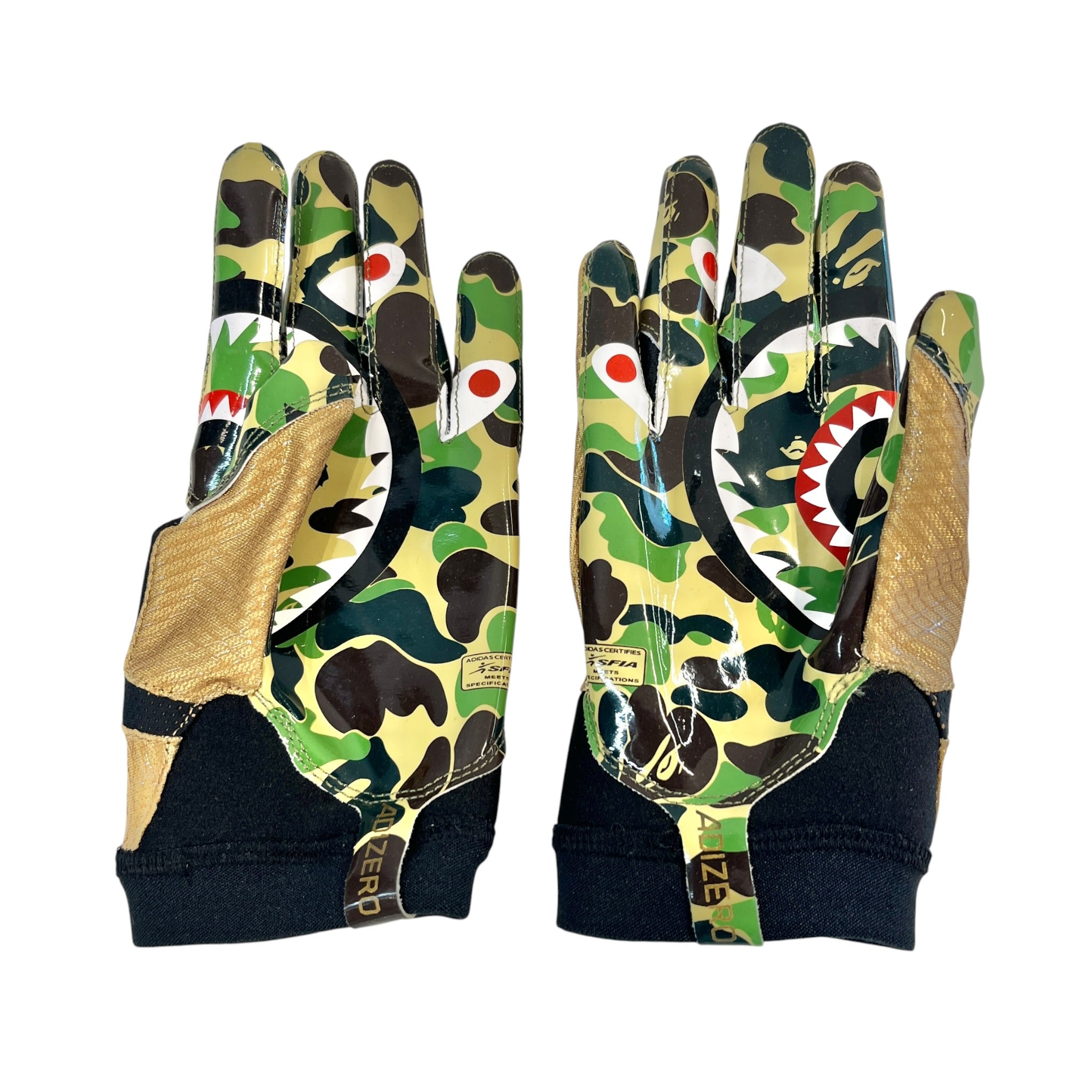 A BATHING APE/Gloves, Mittens/GLD/M's/BAPE X ADIDAS view 2