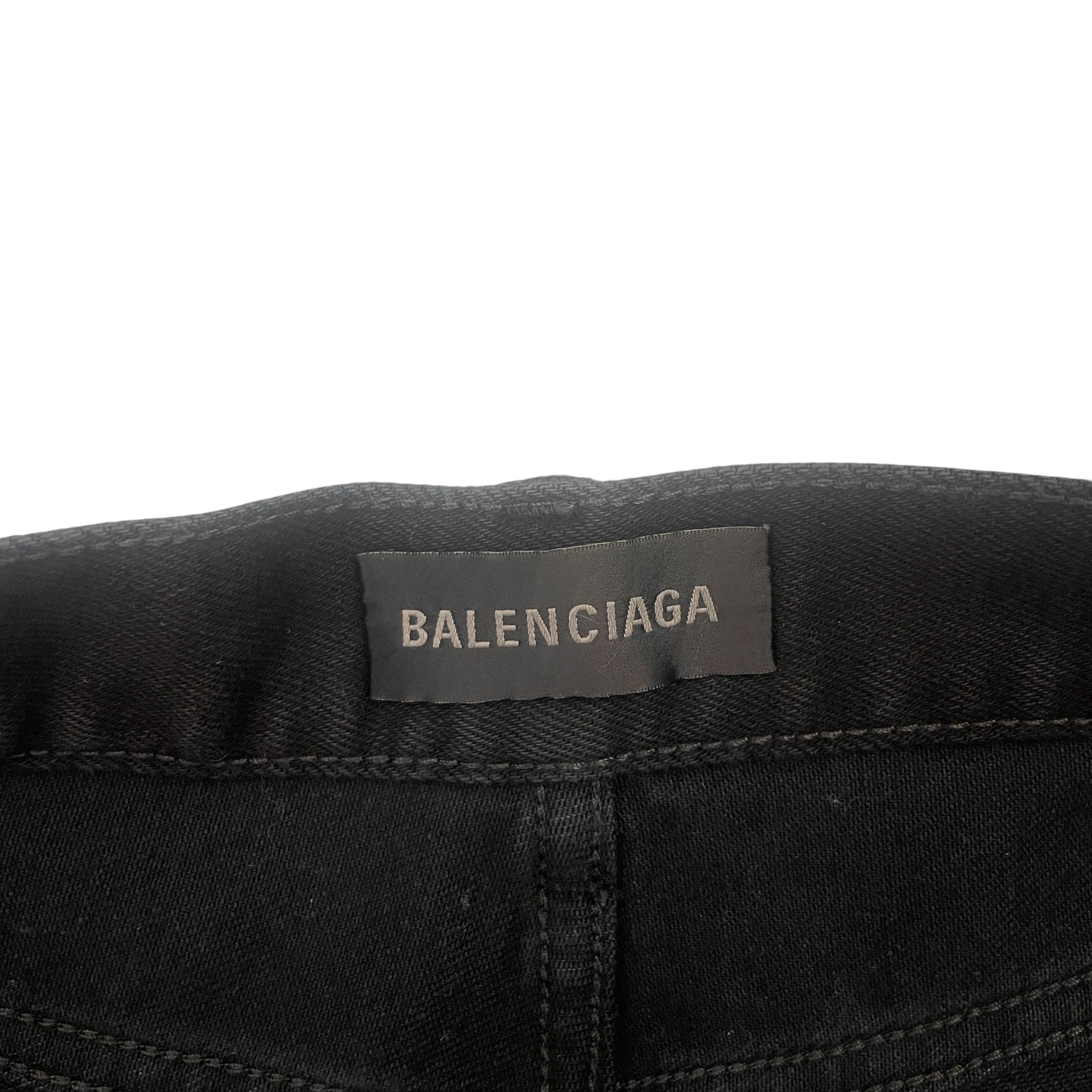 BALENCIAGA/Skinny Pants/32/Denim/BLK/ view 3