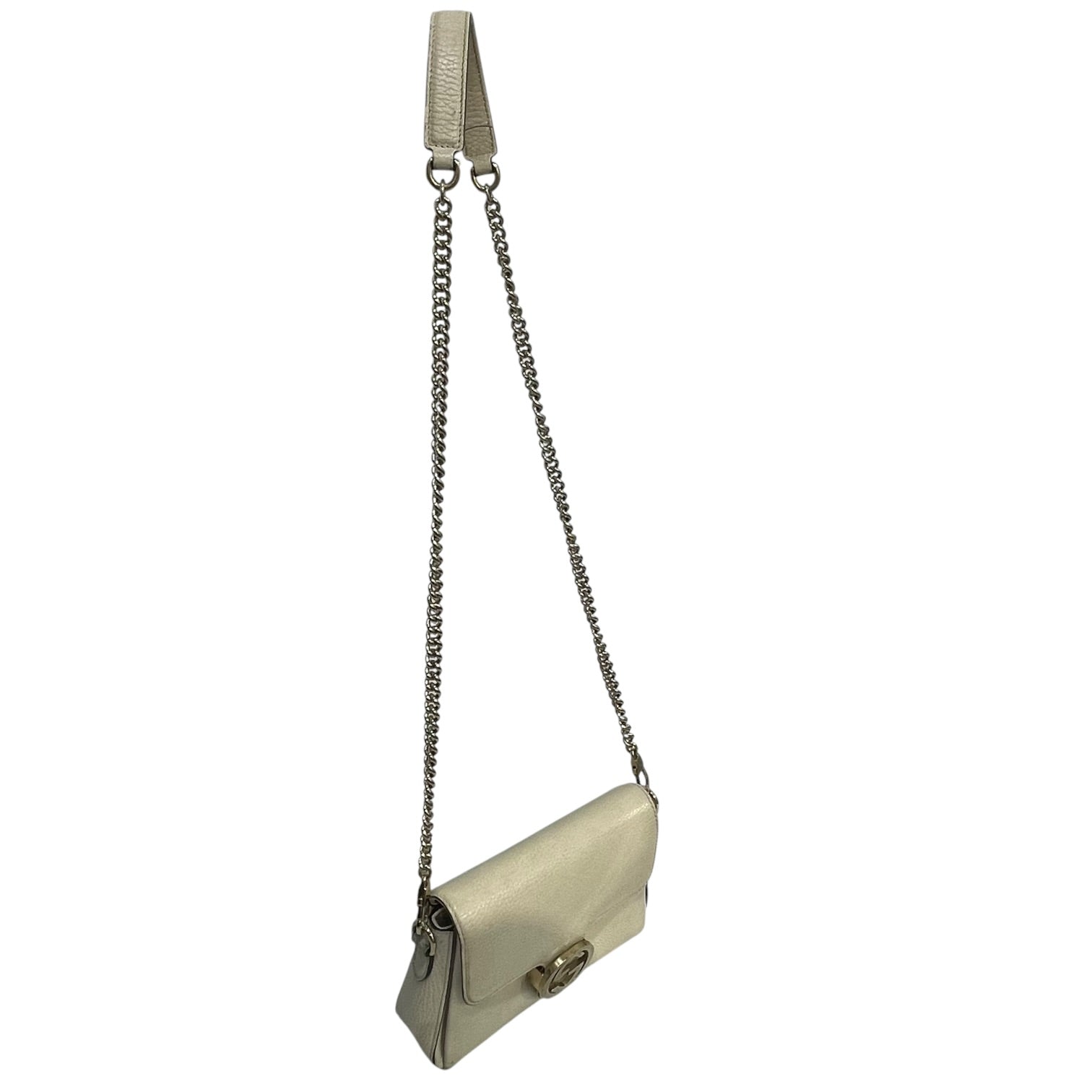 GUCCI/Cross Body Bag/Leather/CRM/Interlocking G view 3