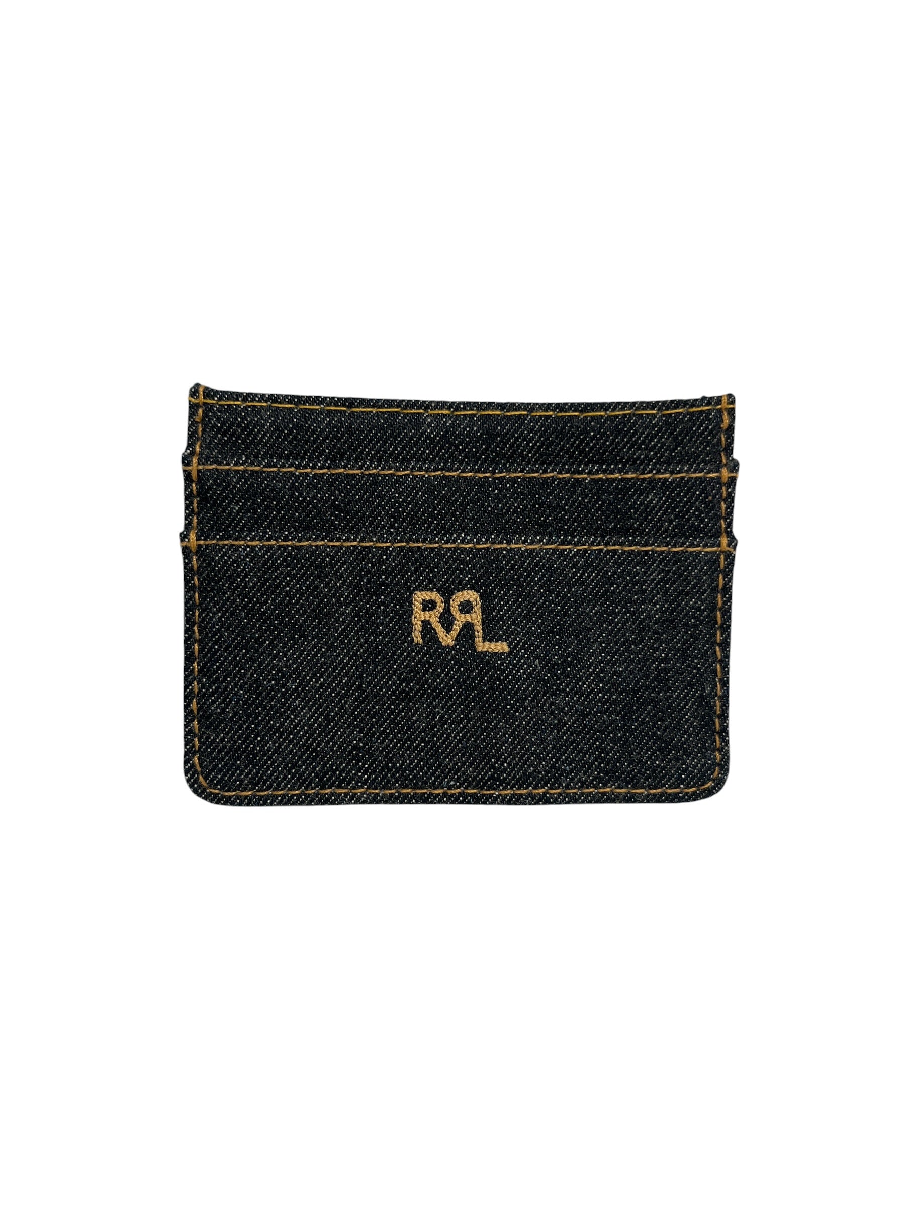 RRL/Bifold Wallet/Denim/NVY/the long R view 1