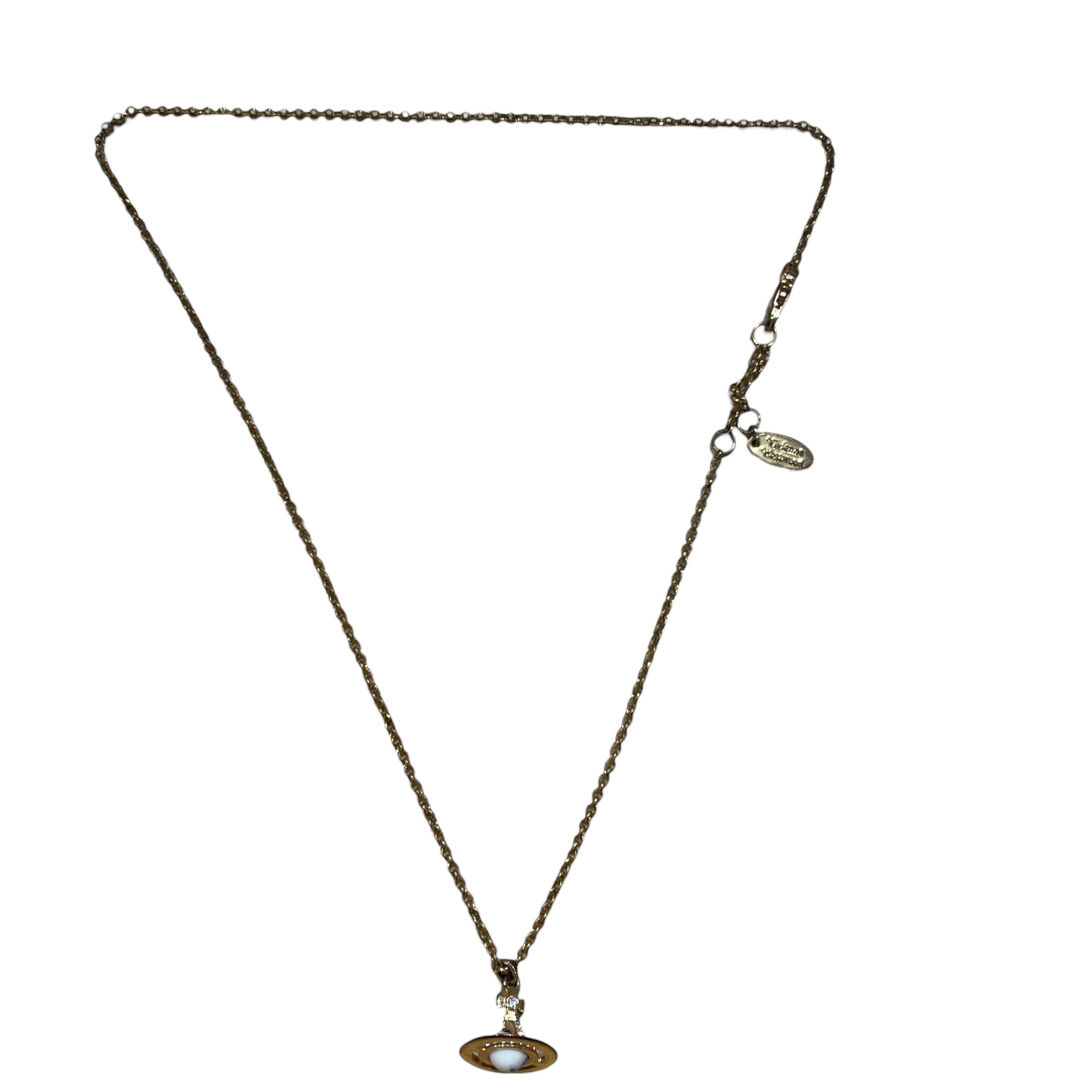 Vivienne Westwood/Necklace/GLD/ORB "WHITE" view 1