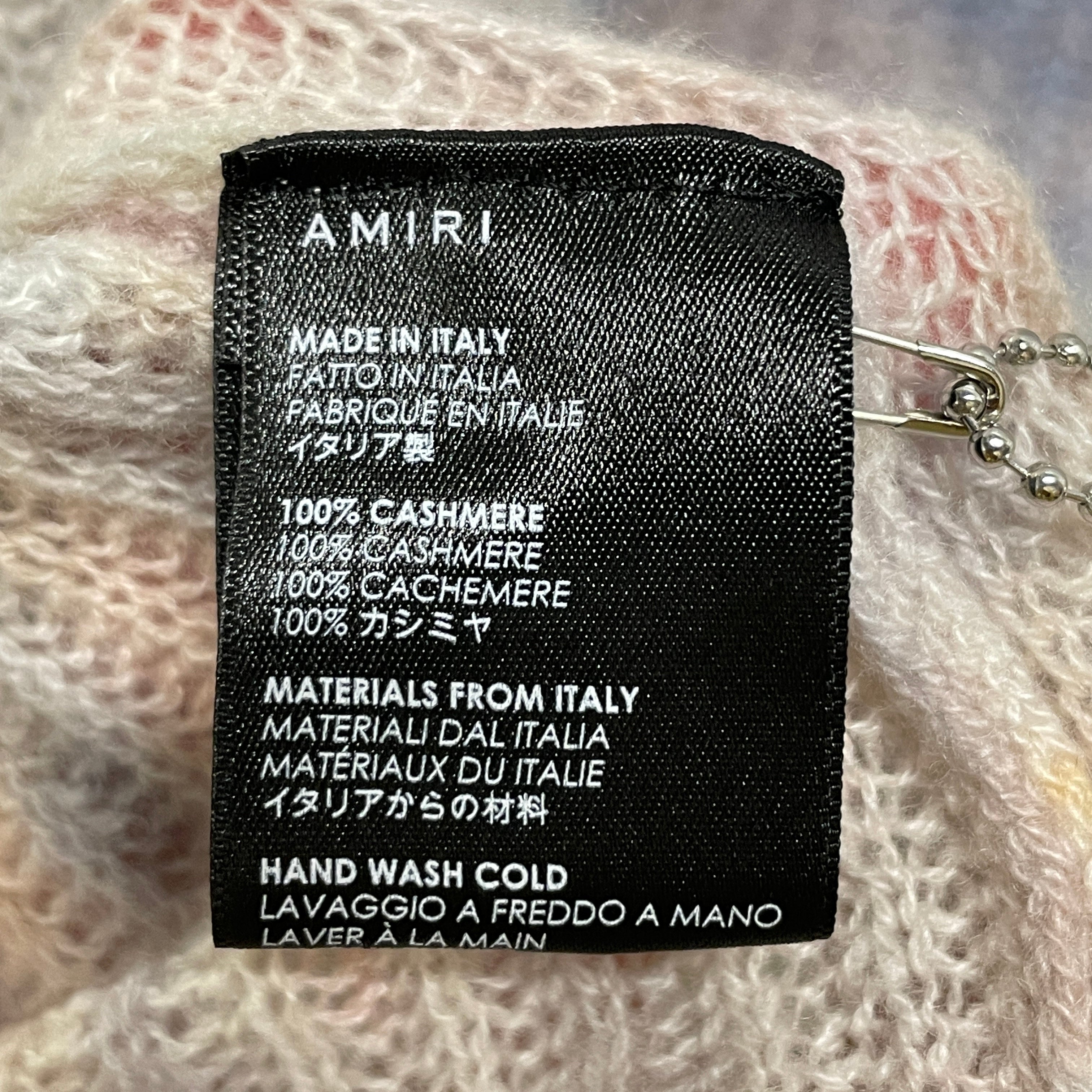 AMIRI/Sweater/S/All Over Print/Cashmere/MLT/love middle view 4