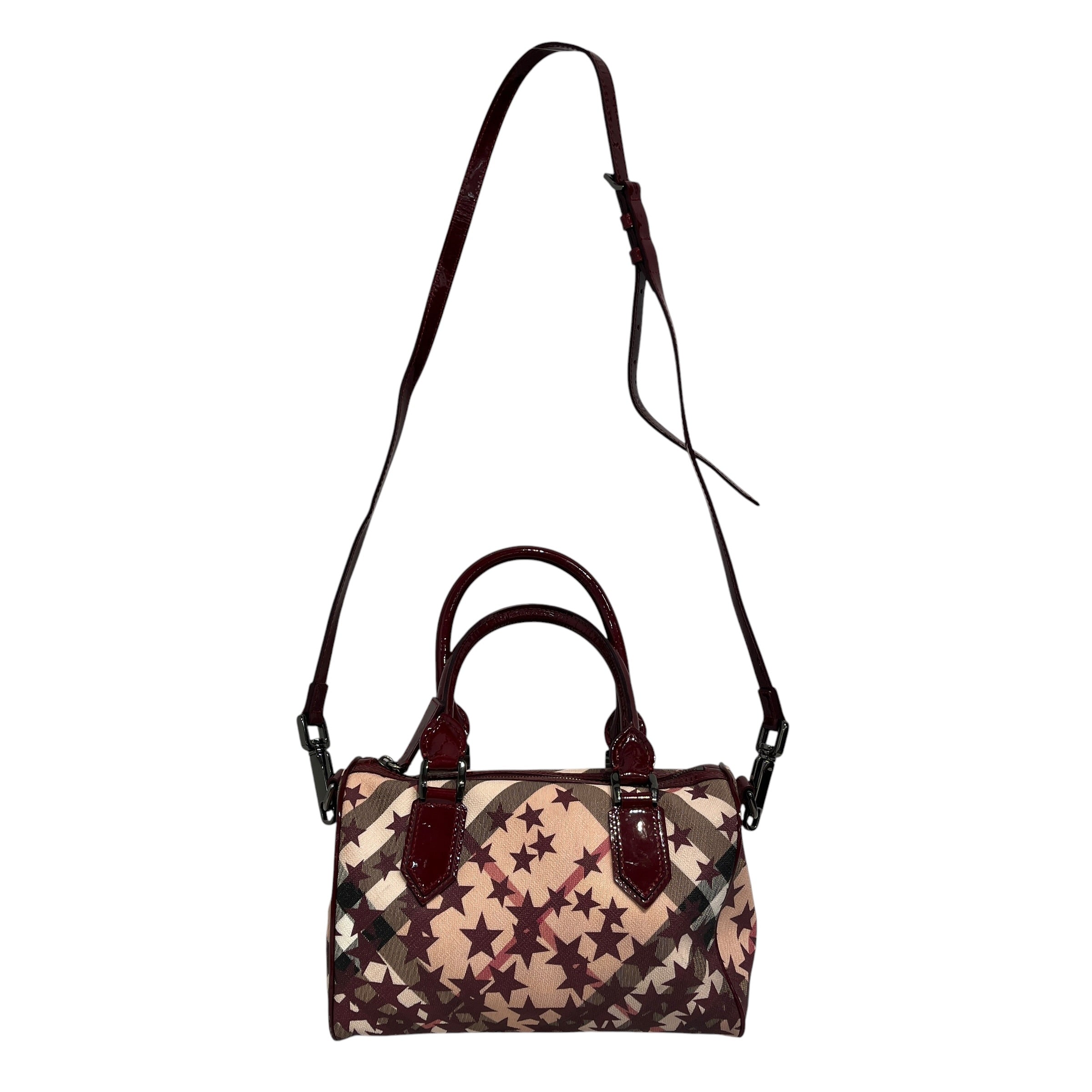 BURBERRY/Bag/All Over Print/Leather/BEG/Star pattern bag