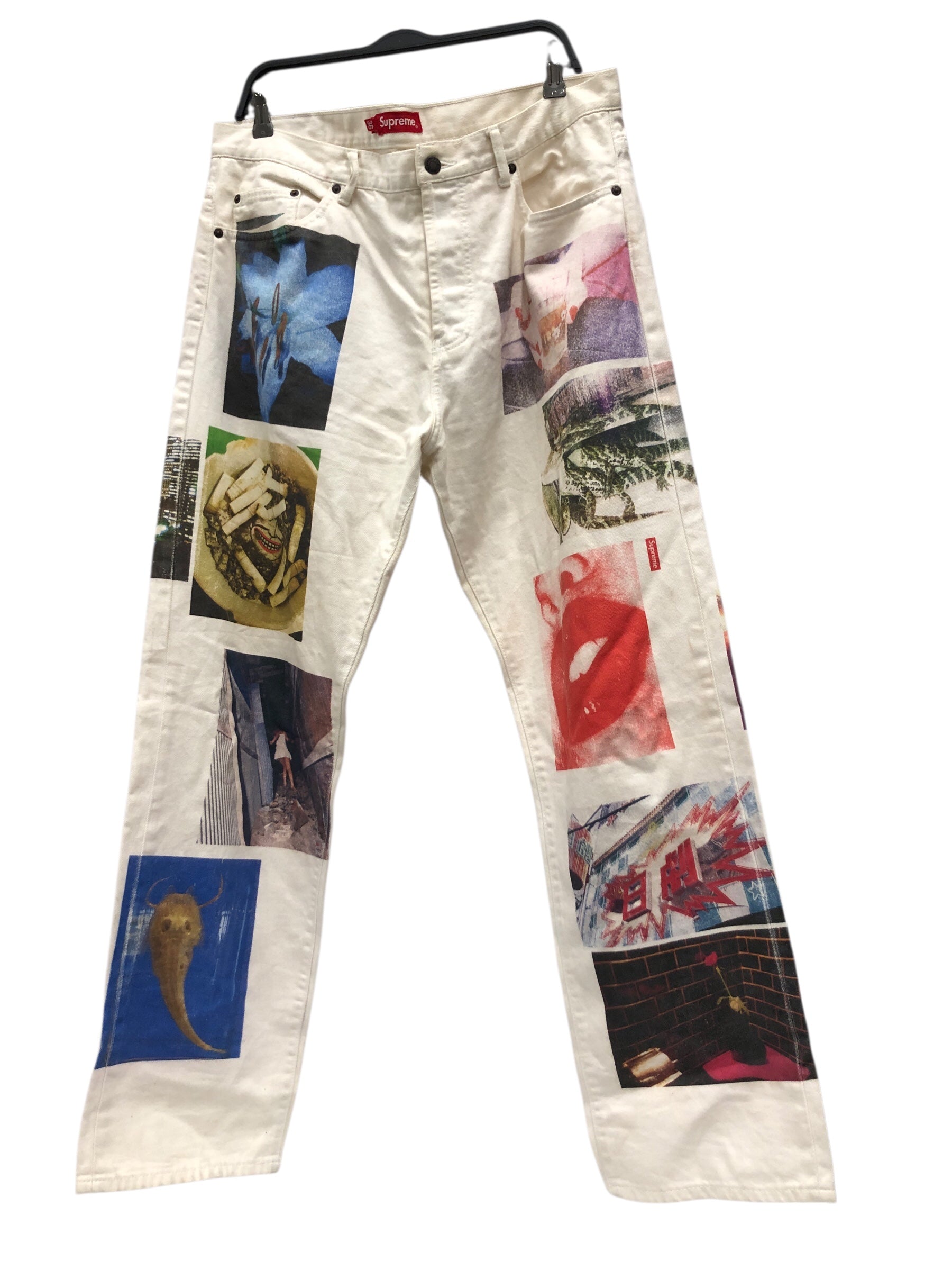 Supreme/Pants/36/Cotton/WHT/All Over Print/DAIDO MORIYAMA PRINT view 1