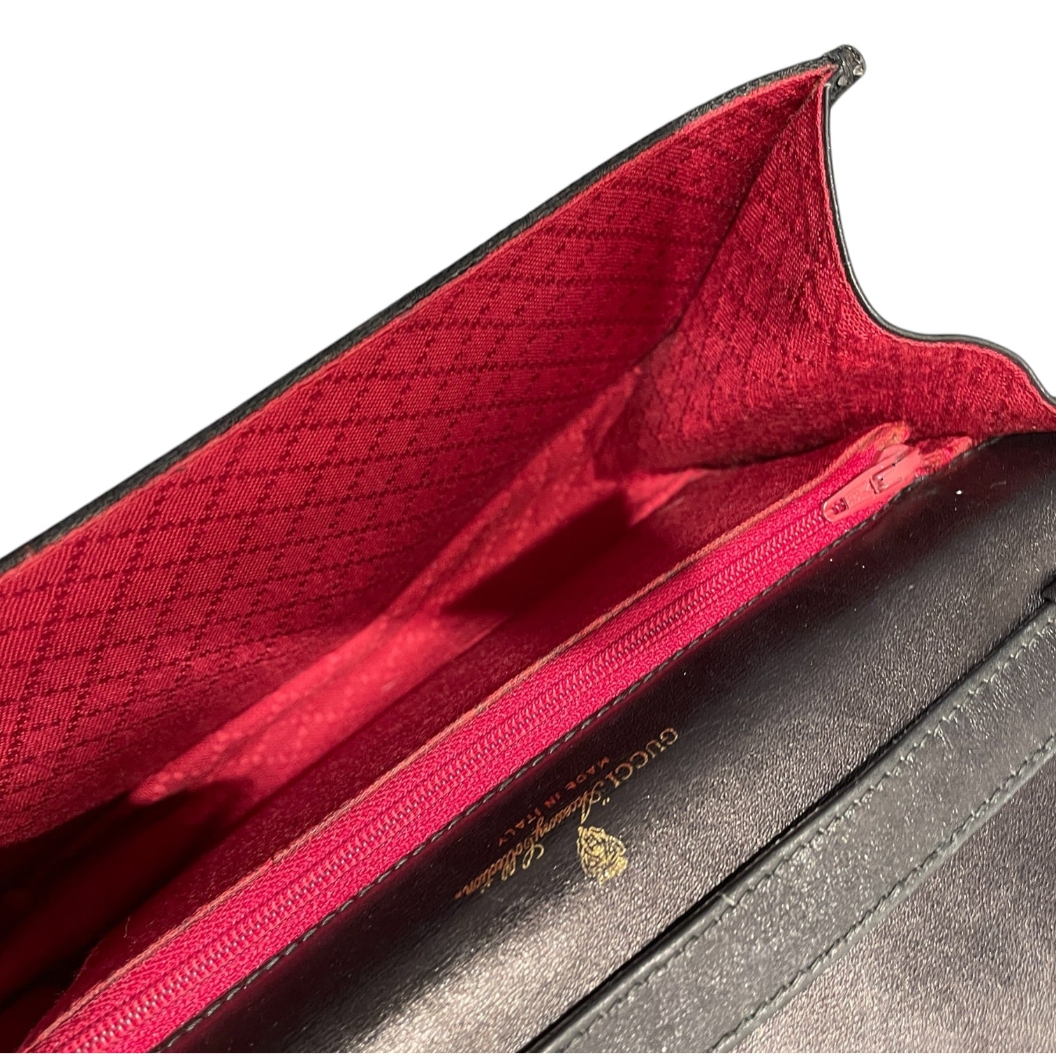 GUCCI/Cross Body Bag/Leather/BLK/Web Sherry Line Crossbody view 4