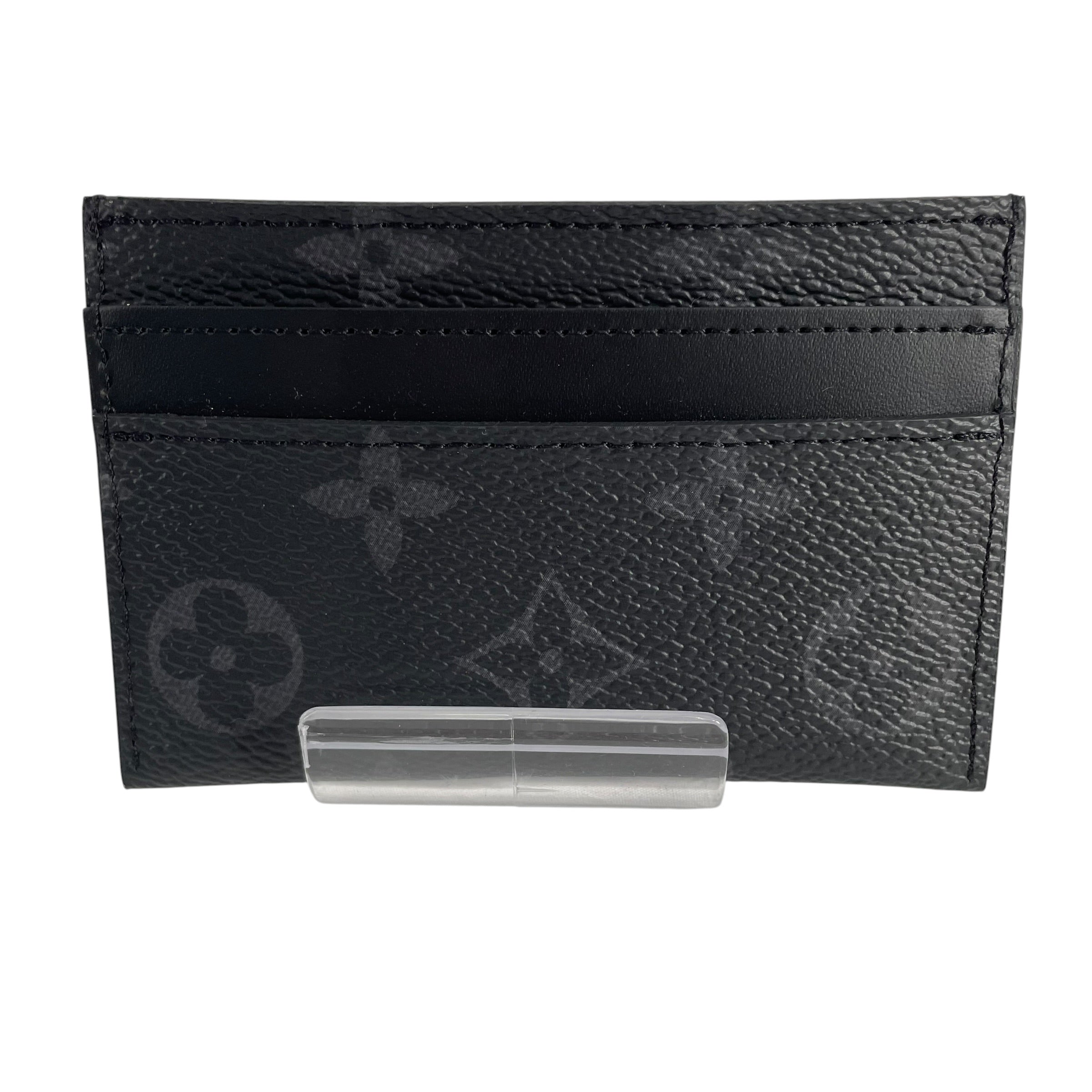 LOUIS VUITTON/Wallet/All Over Print/Leather/BLK/MONOGRAM CARDHOLDER view 2