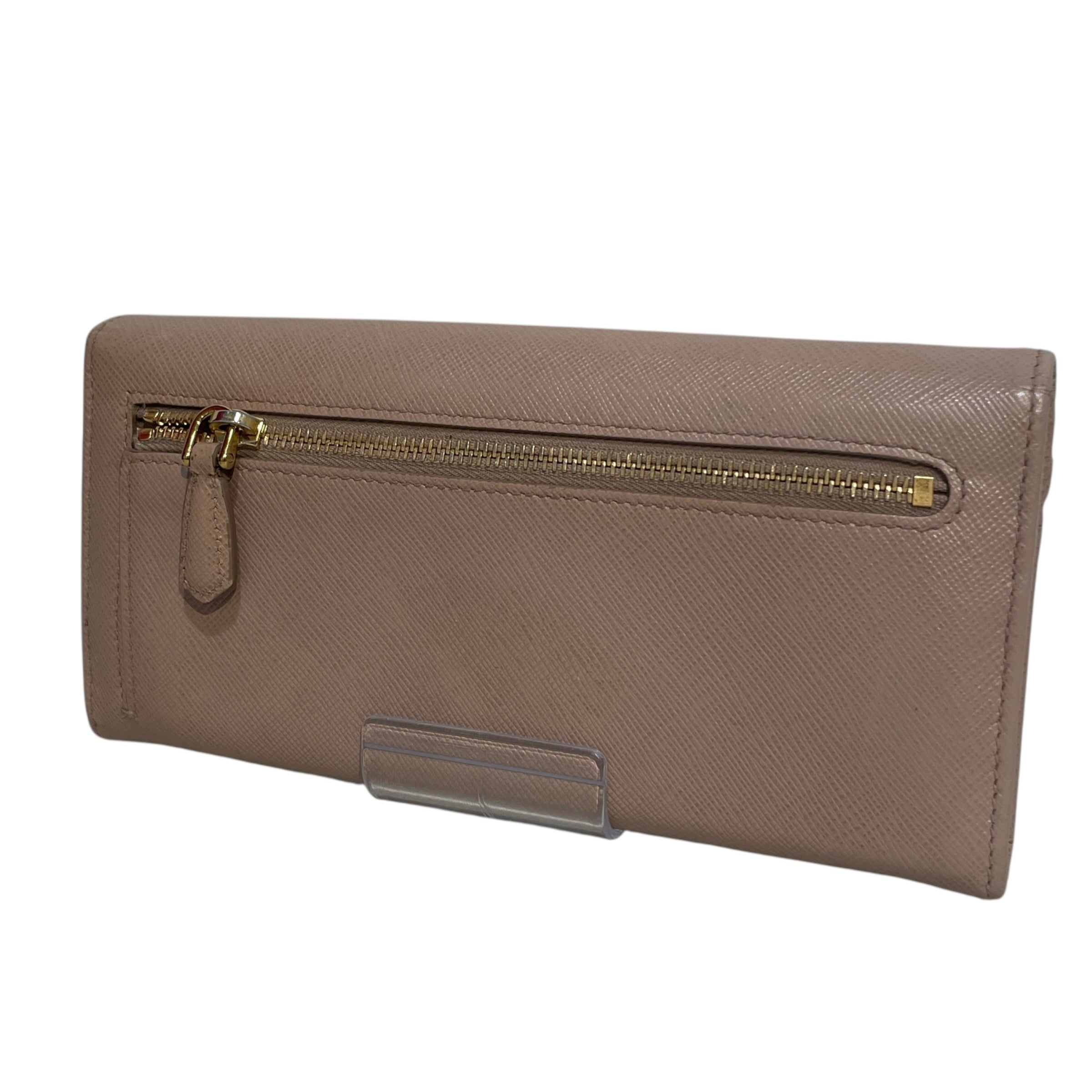 PRADA/Long Wallet/Leather/BEG/Large Saffiano view 2