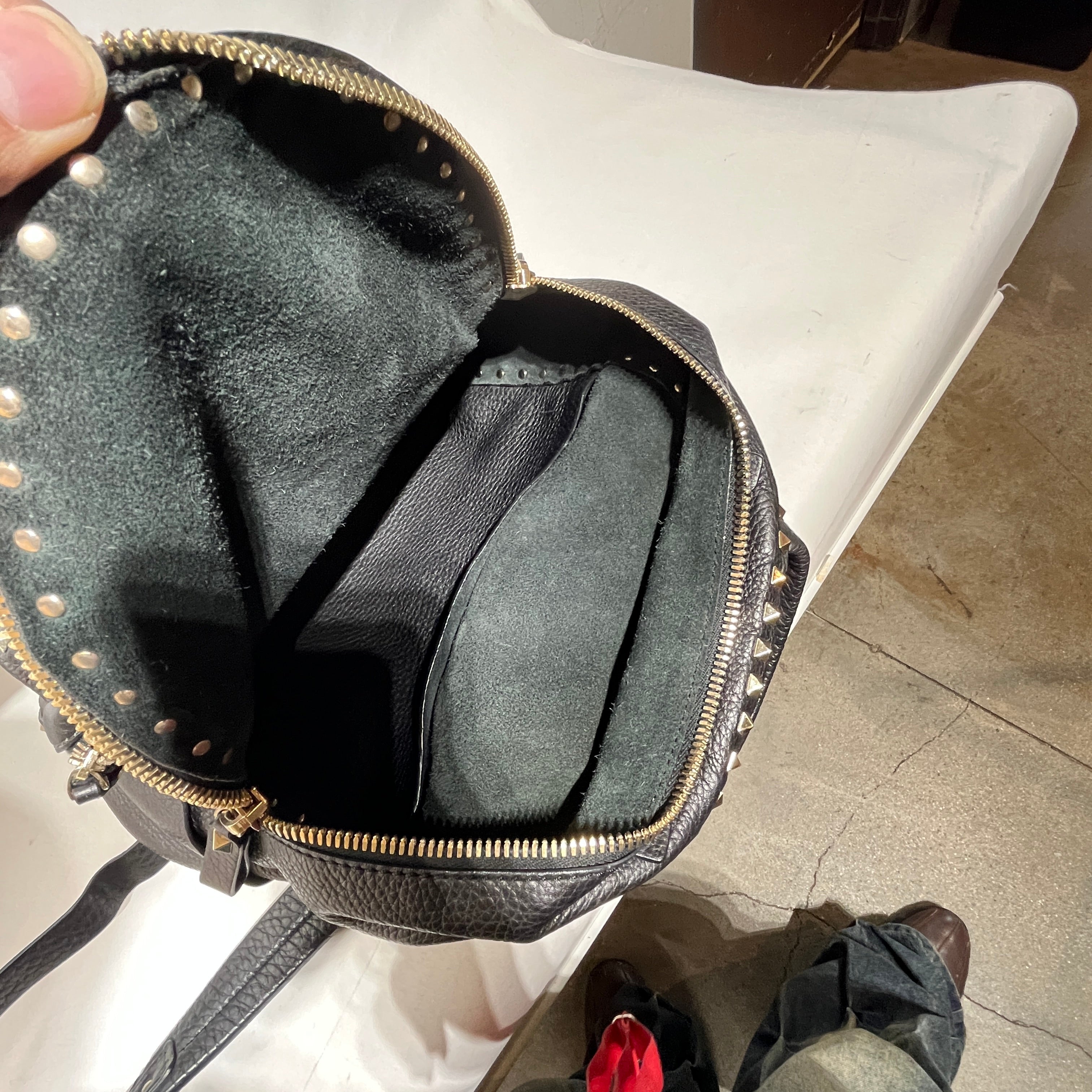 VALENTINO/Backpack/Leather/BLK/ROCKSTUD BACKPACK view 7