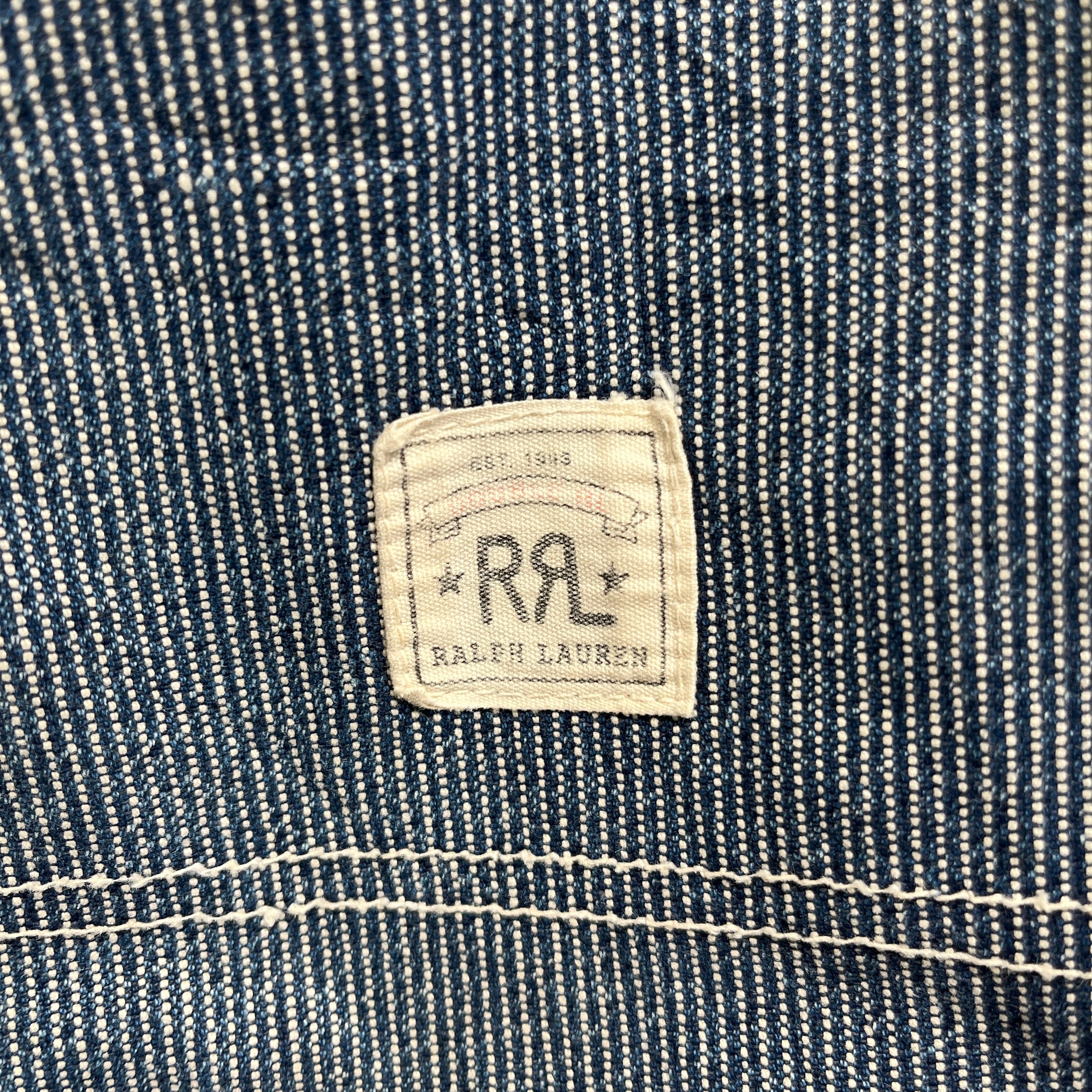 RRL/Pants/30/Cotton/IDG/Button Fly/Pinstripe Wash Tag Gone view 4