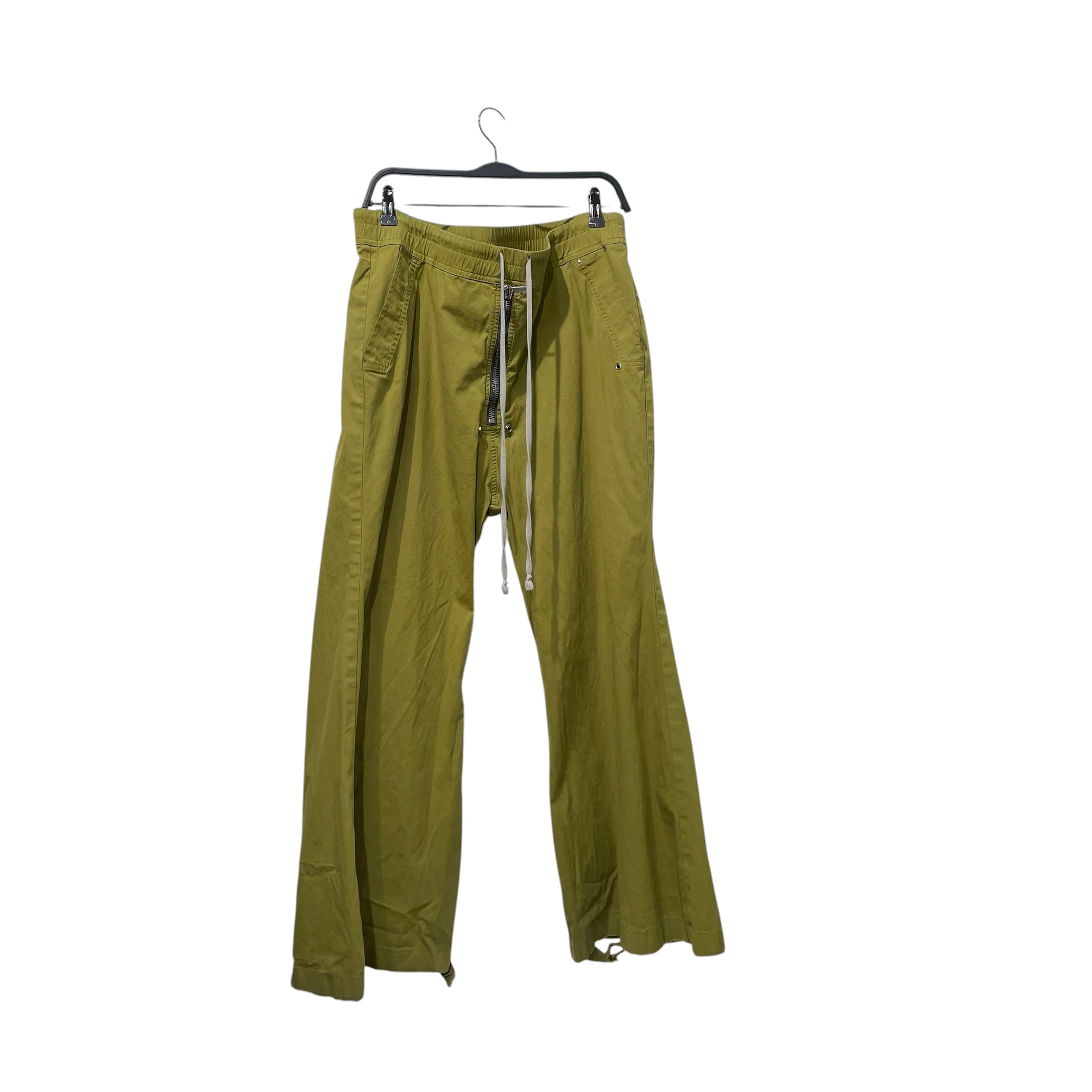 Rick Owens/Bootcut Pants/32/Cotton/GRN/BELA TROUSERS IN ACID view 1