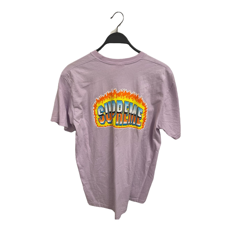 Supreme/T-Shirt/M/Cotton/PPL/CHROME/FLAME