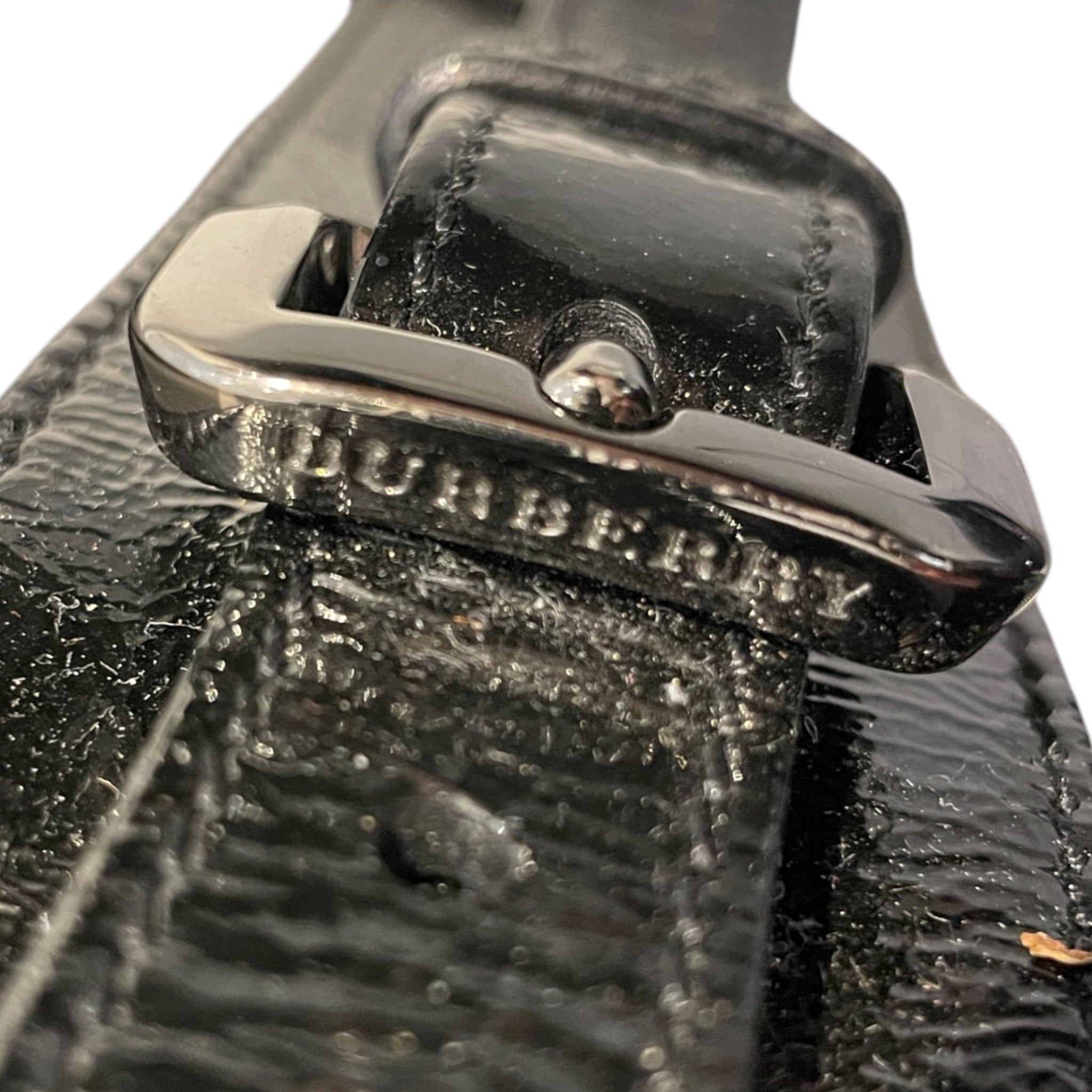 BURBERRY/Cross Body Bag/Plaid/Leather/BLK/White/Grey/Black Plaid view 5