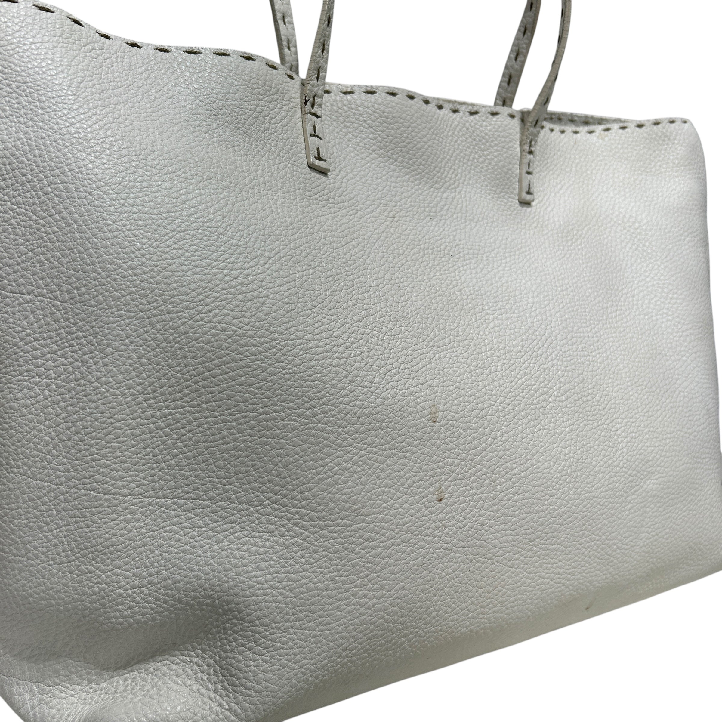 FENDI/Tote Bag/Leather/WHT/SELLERIA STITCH TOTE BAG view 6