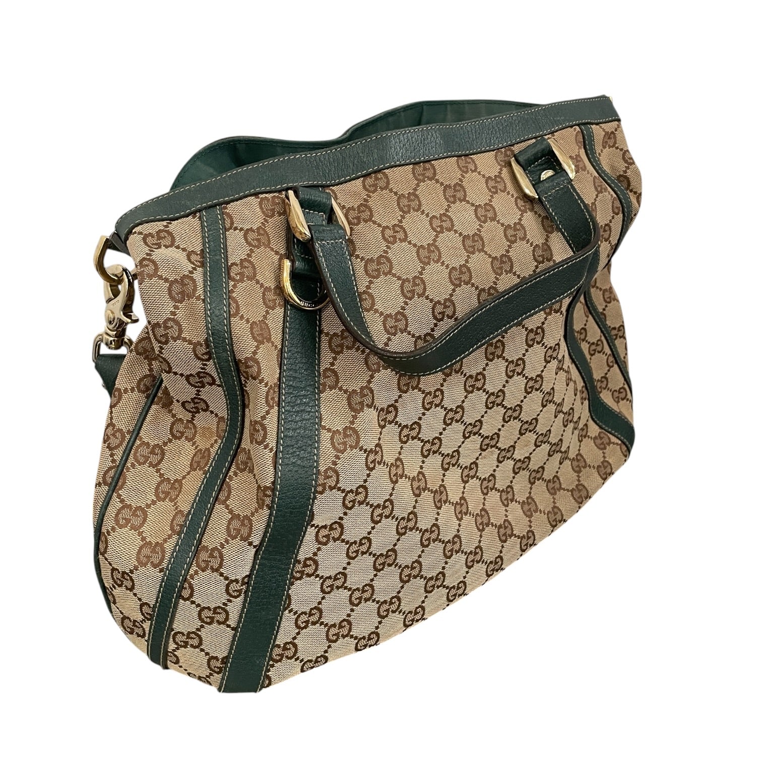 GUCCI/Tote Bag/Monogram/BRW/top handle shoulder bag vintag view 6
