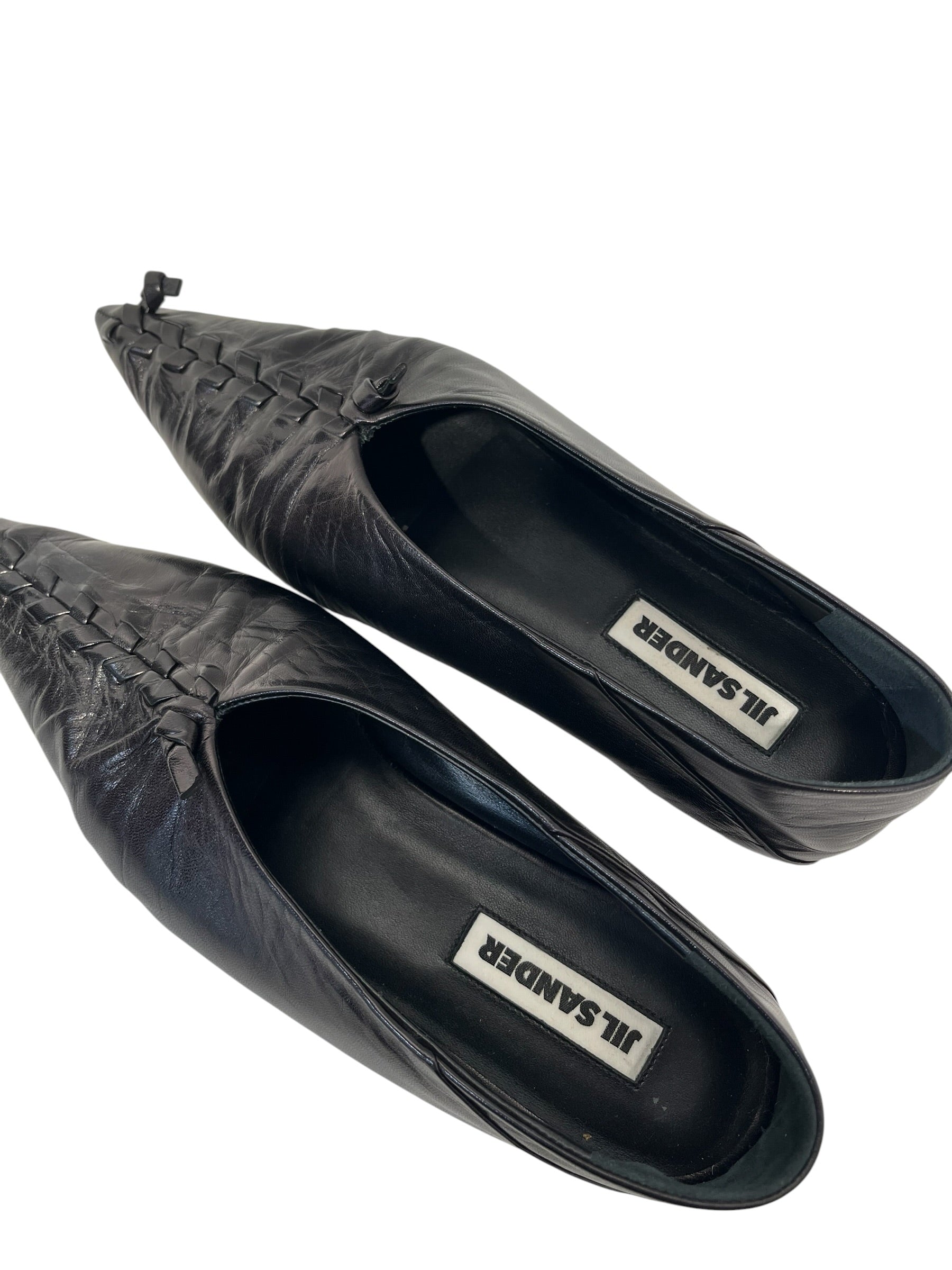 JIL SANDER/Flat Shoes/US 6/Leather/BLK/ view 3
