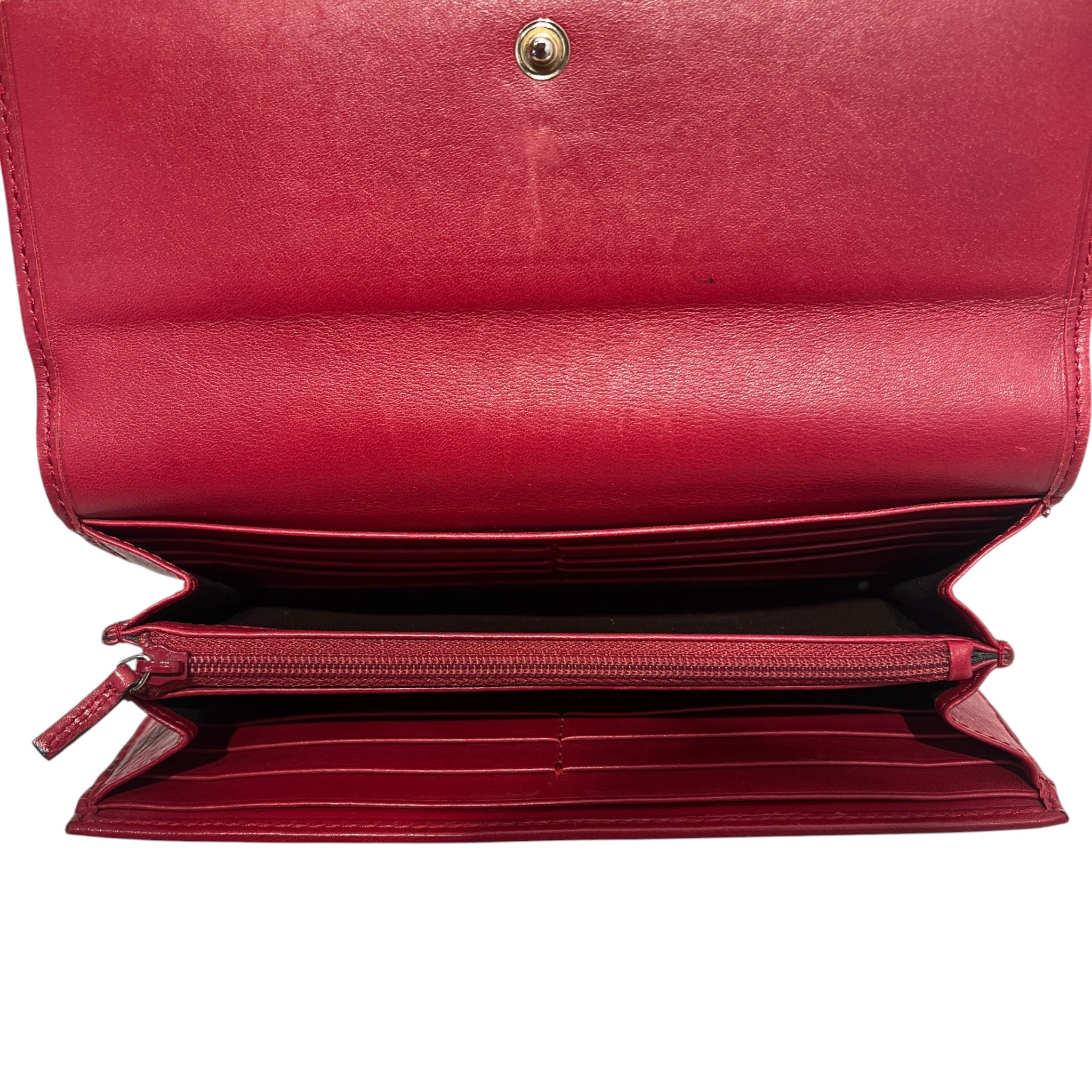 GUCCI/Wallet/Monogram/Leather/RED/heart view 4