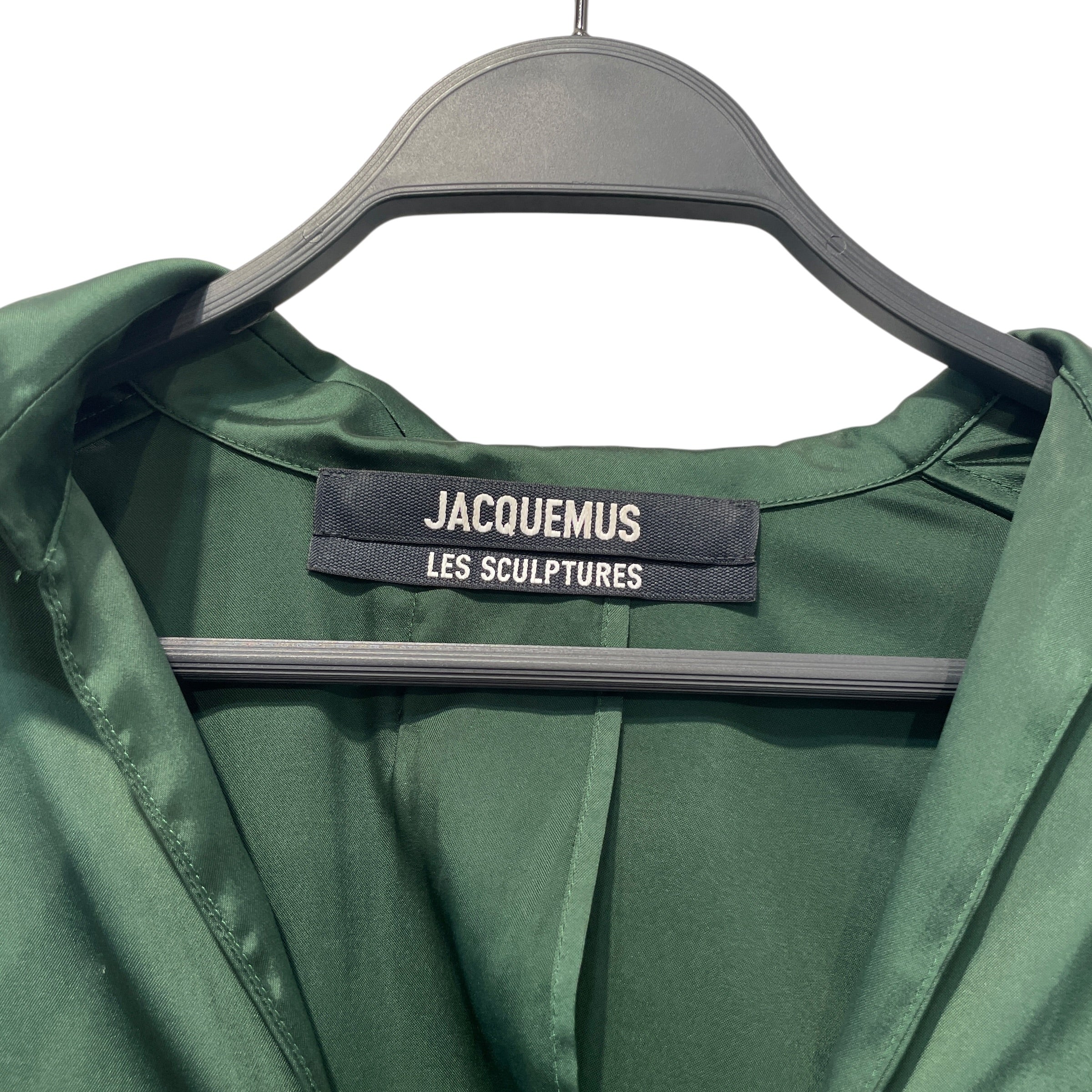 JACQUEMUS/LS Shirt/38/Silk/GRN/Gold Link Open Button view 3
