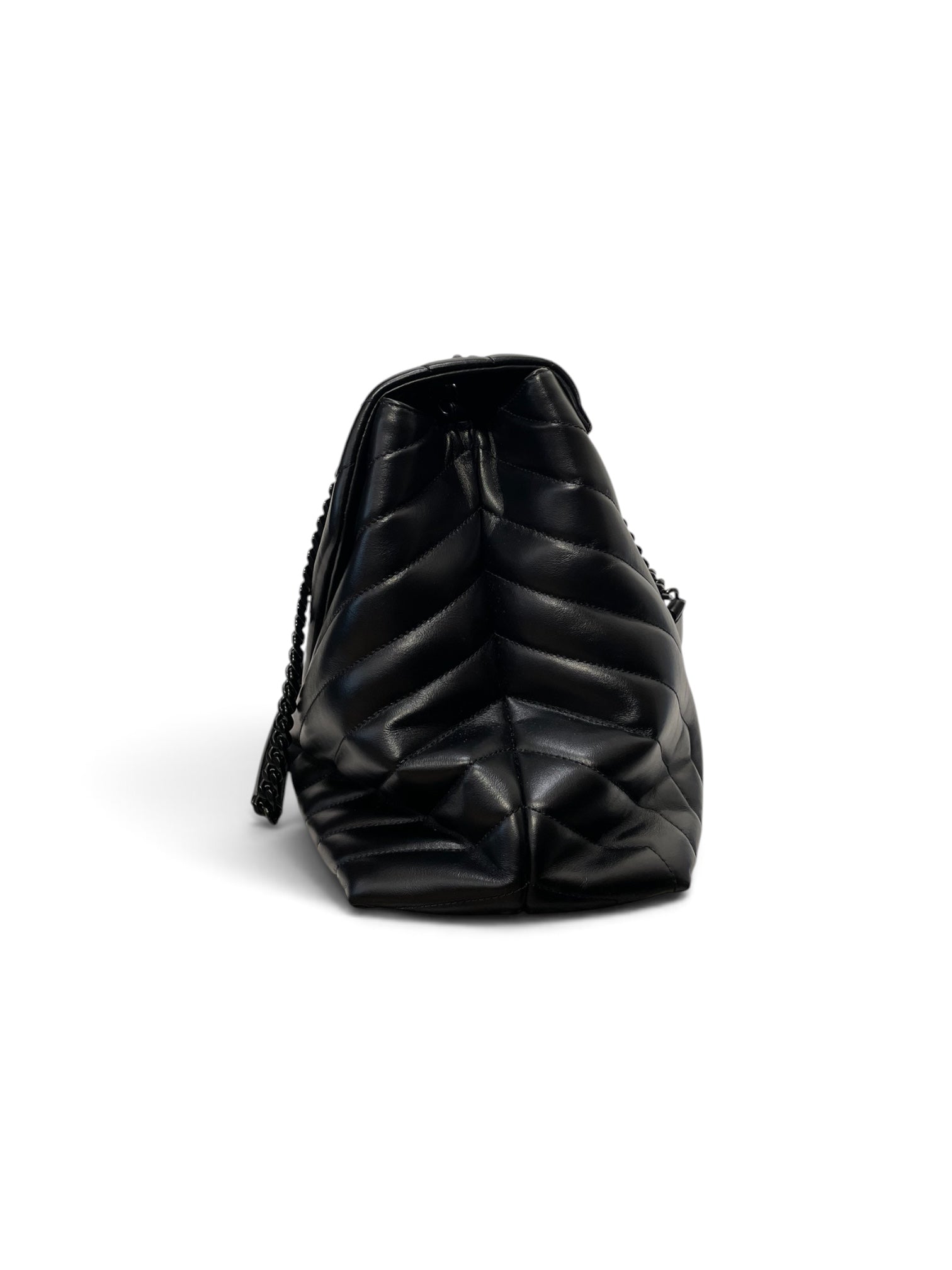 YVES SAINT LAURENT/Cross Body Bag/Leather/BLK/LG Loulou Quilted BLK Hardware view 10