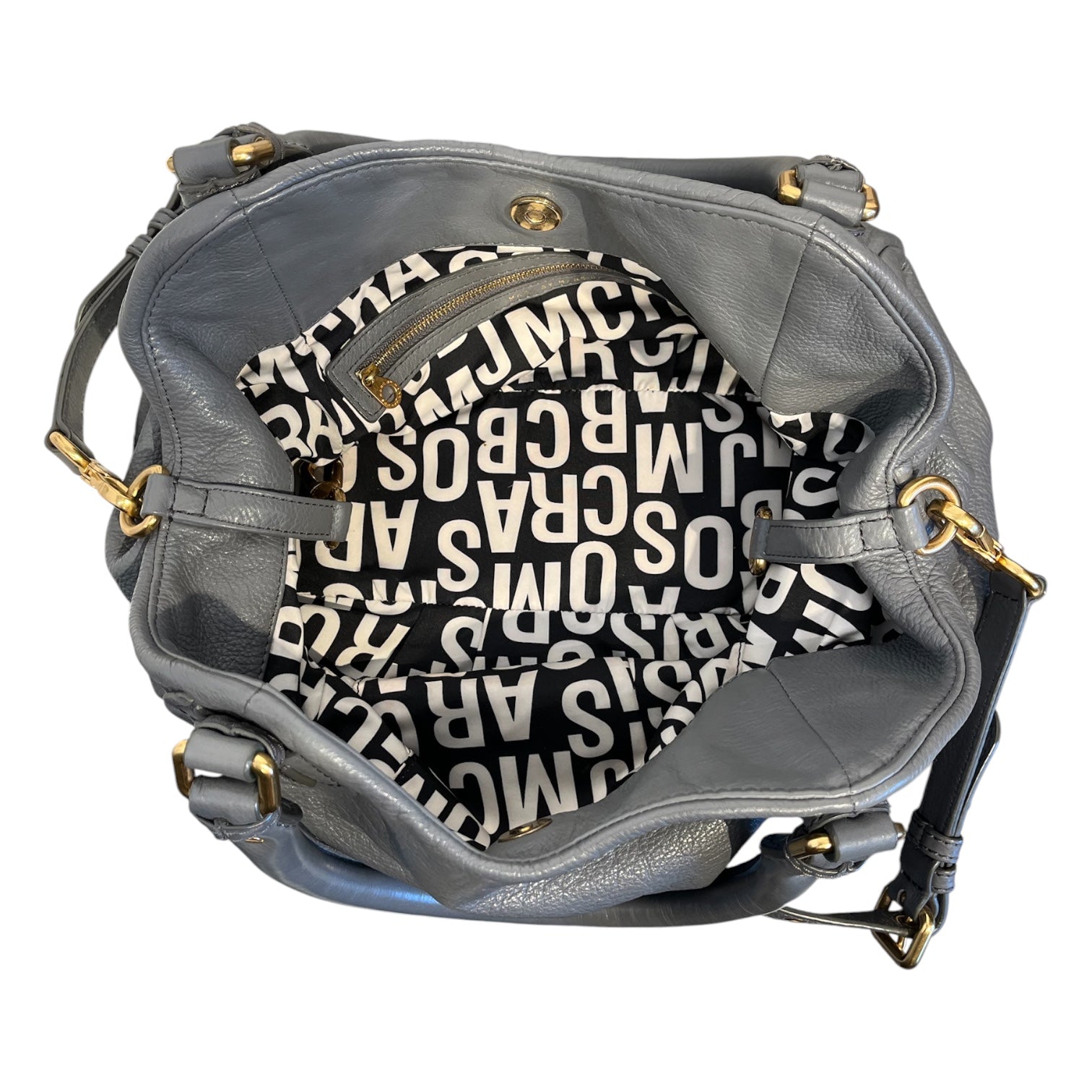 MARC JACOBS/Hand Bag/Leather/GRY/classic q fran view 4