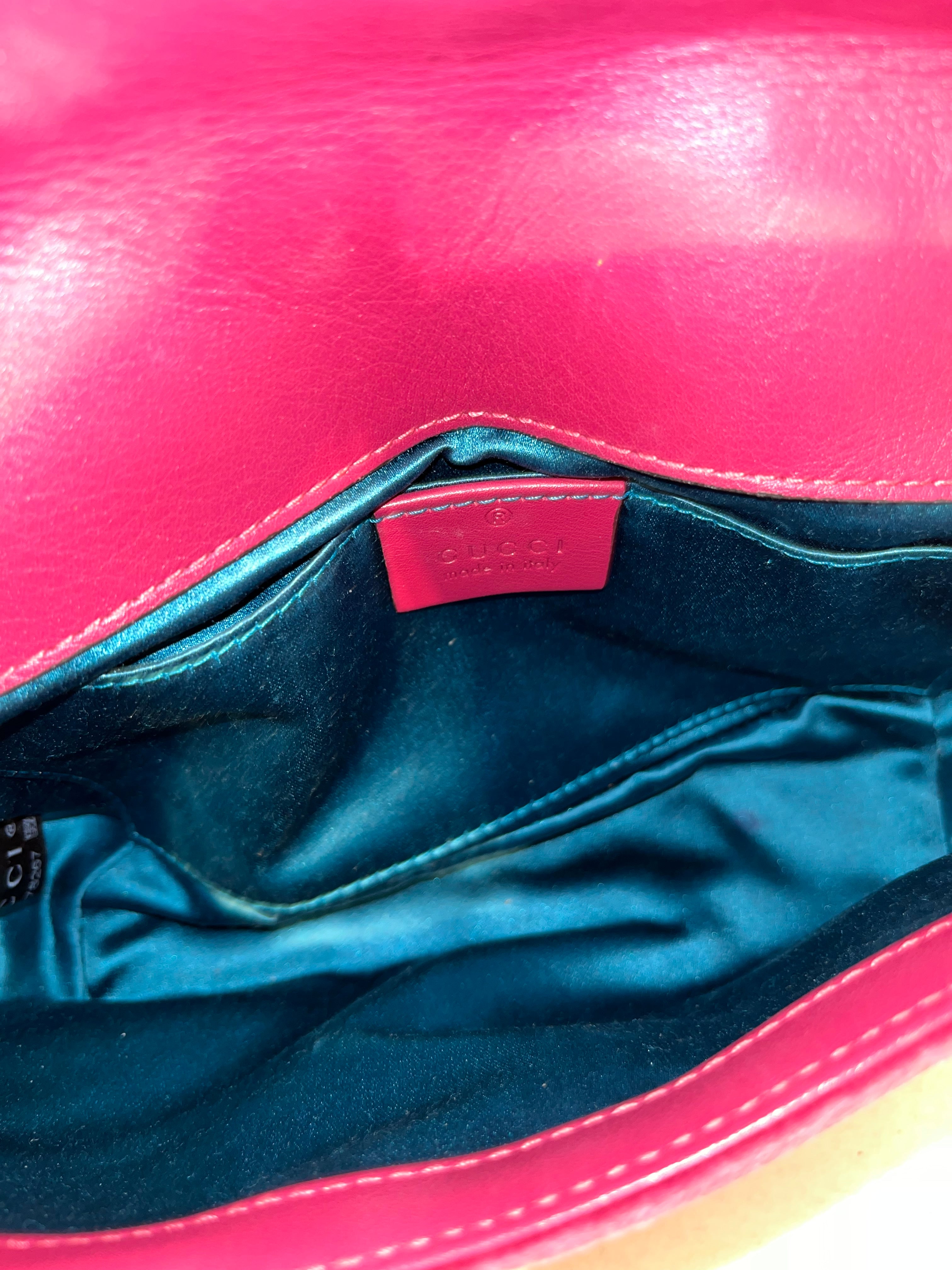 GUCCI/Hand Bag/Silk/PNK/fix view 6