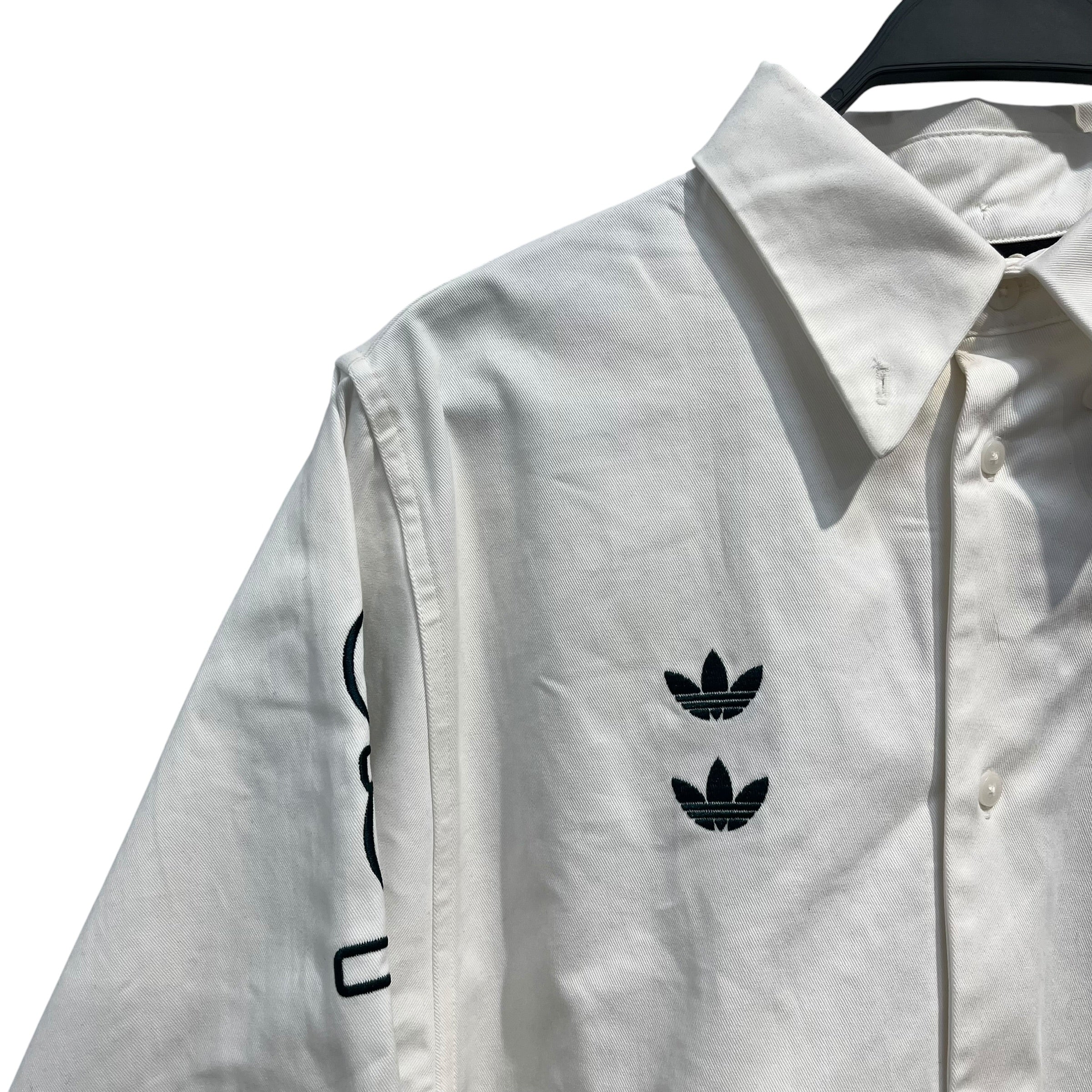 WILLY CHAVARRIA/LS Shirt/XXS/Cotton/WHT/logos on front view 5