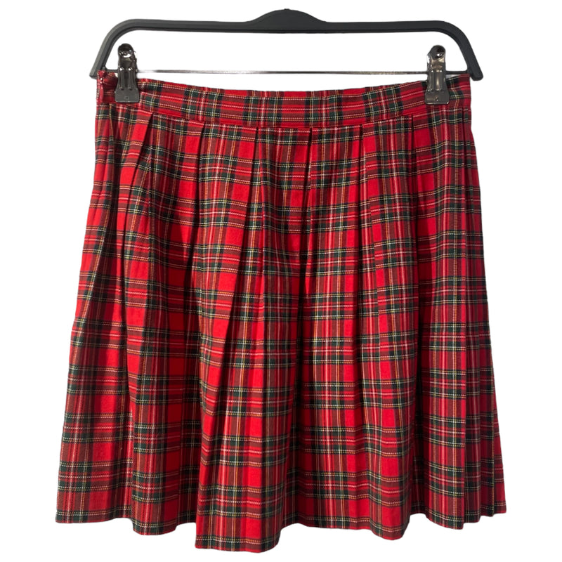 ERL/Skirt/M/Plaid/Cotton/RED/school style