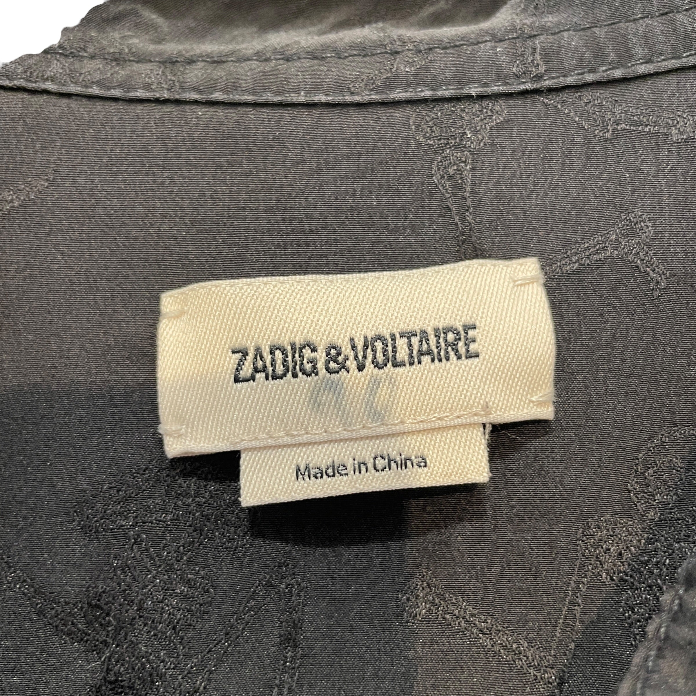 Zadig&Voltaire/LS Dress/L/Cotton/BLK/Cut Out Back view 3