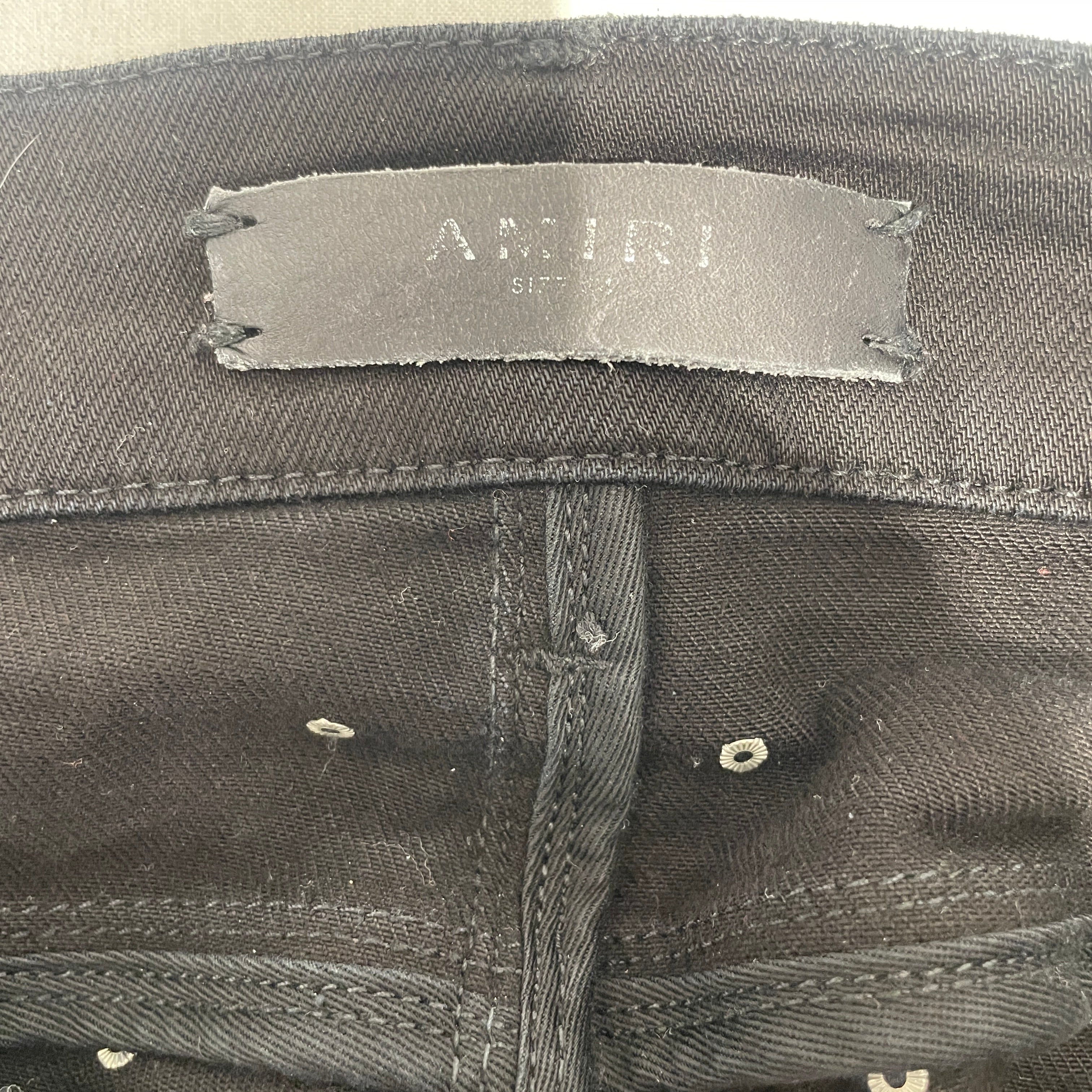 AMIRI/Skinny Pants/34/Denim/BLK/All Over Print/ view 3