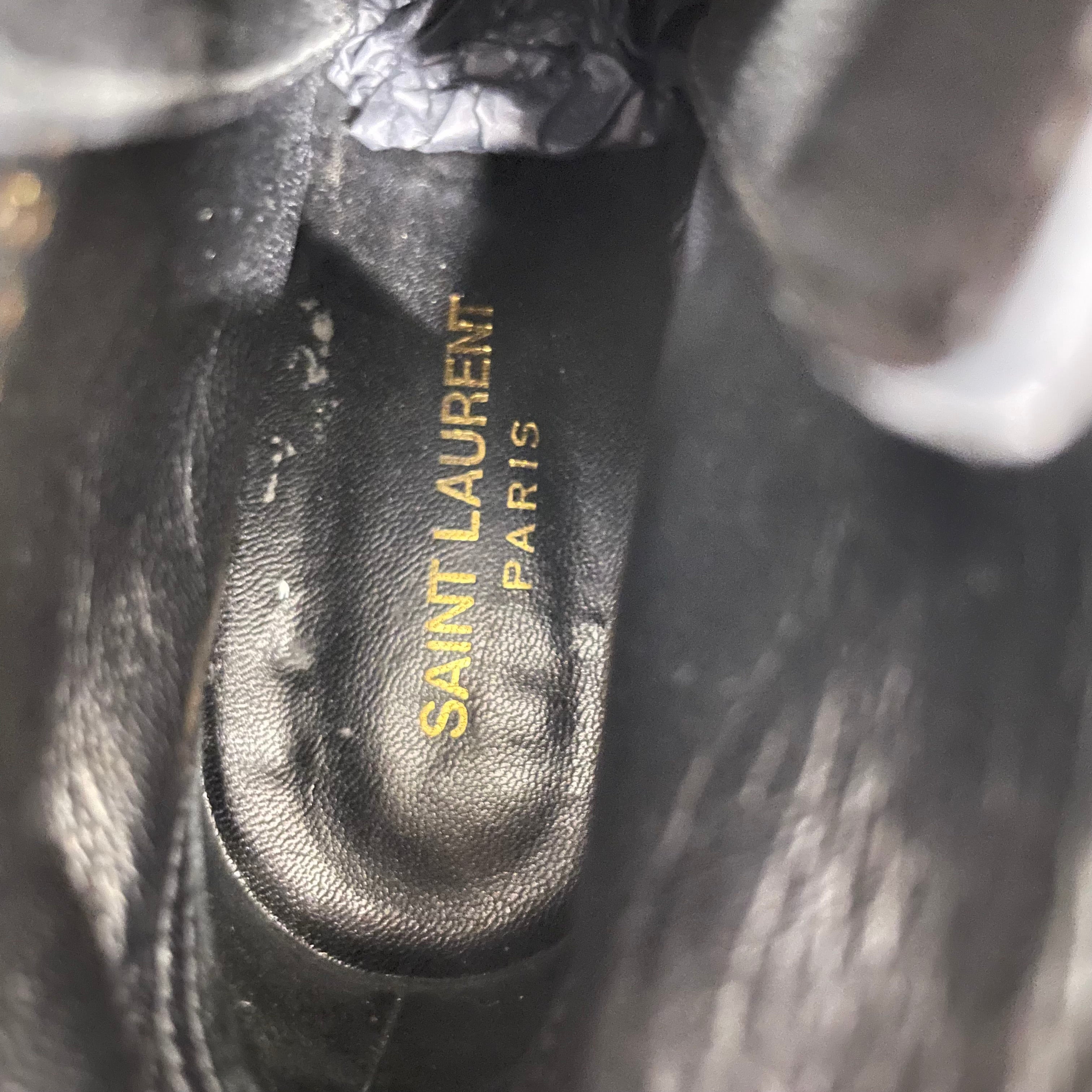YVES SAINT LAURENT/Heels/US 7.5/Suede/BLK/#CA415688/38.5 view 3