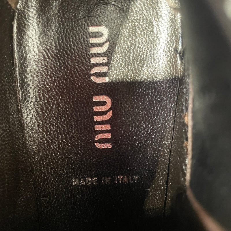 MIU MIU/Western Boots/EU 35.5/Leather/BRW/