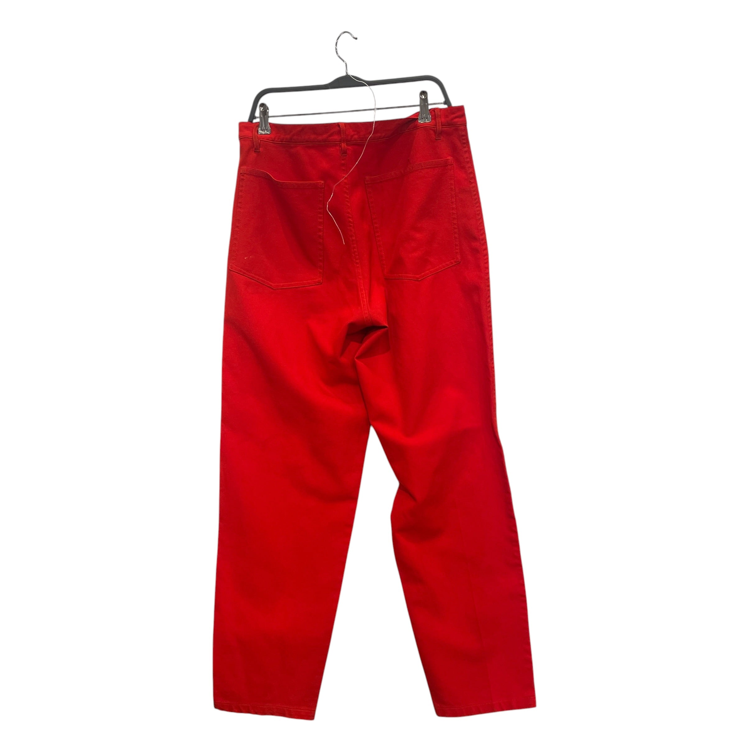 COMME des GARCONS SHIRT/Straight Pants/M/Polyester/RED/FRONT POCKET OVERLAY view 2