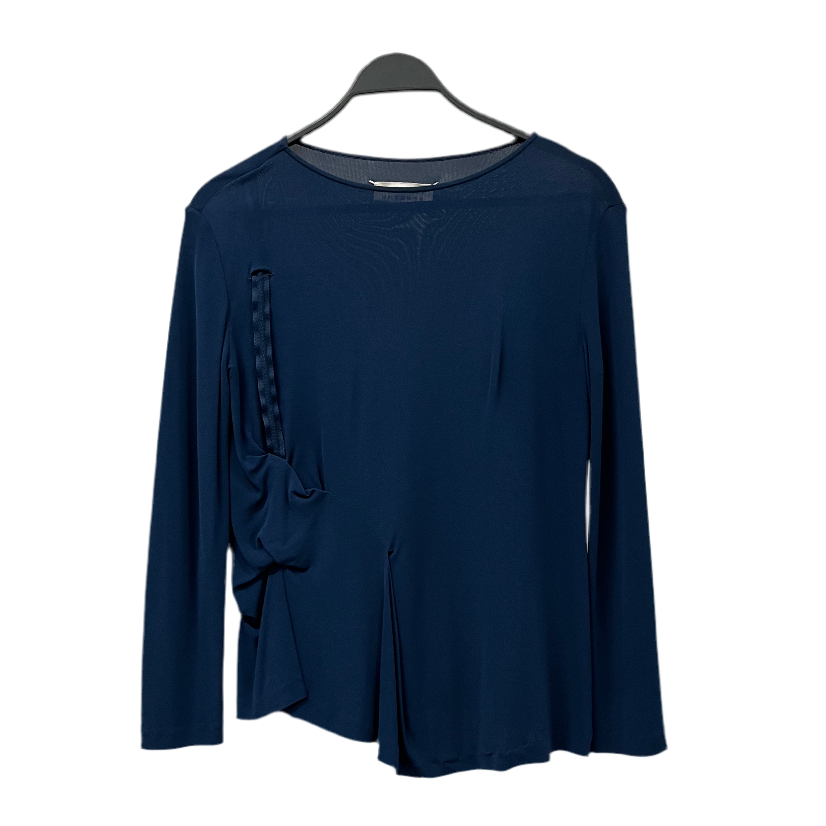 Maison Margiela/LS Blouse/42/Polyester/NVY/LAYERED STRAP TOP view 1