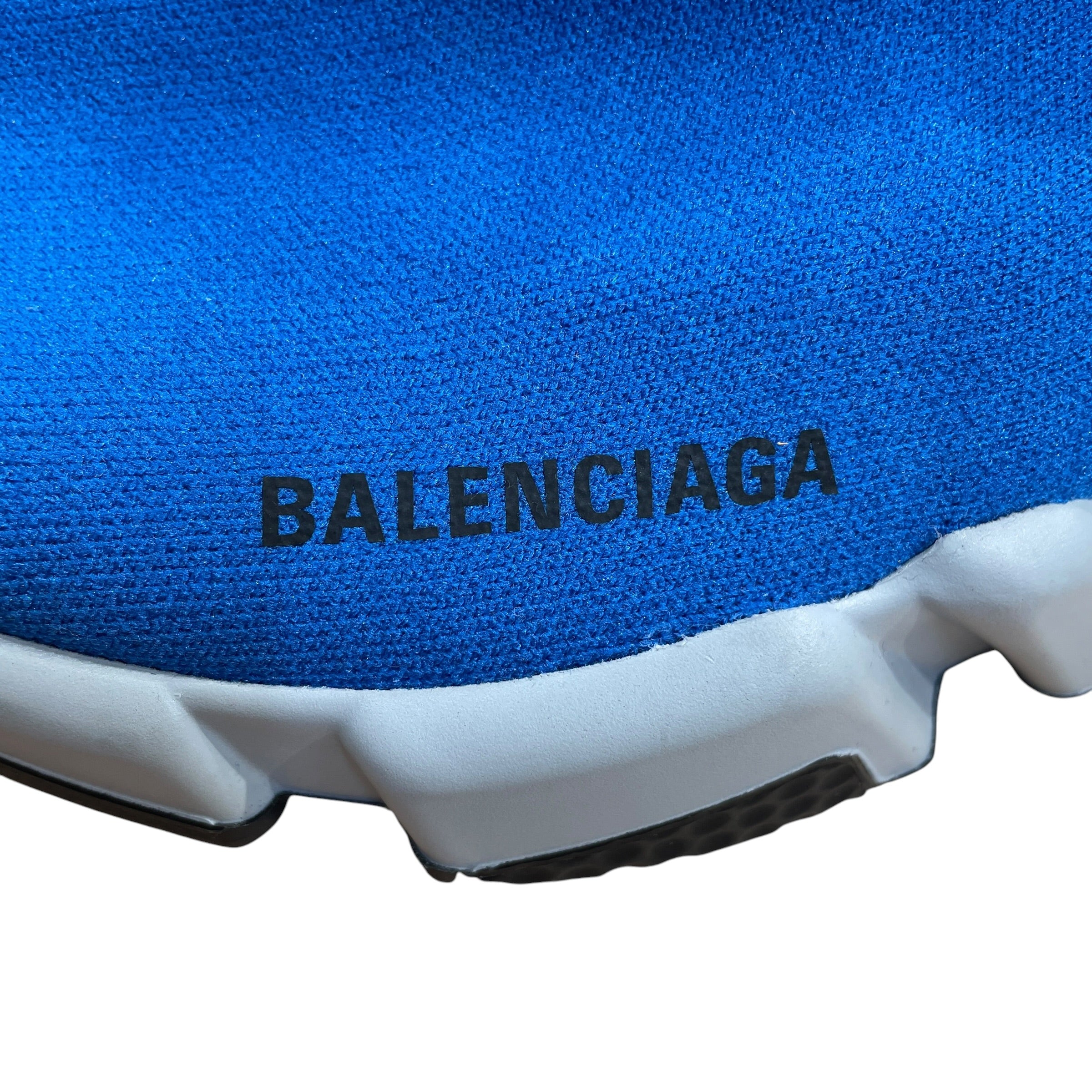 BALENCIAGA/Hi-Sneakers/US 7/Cotton/NVY/SPEED GREY SOLES view 6