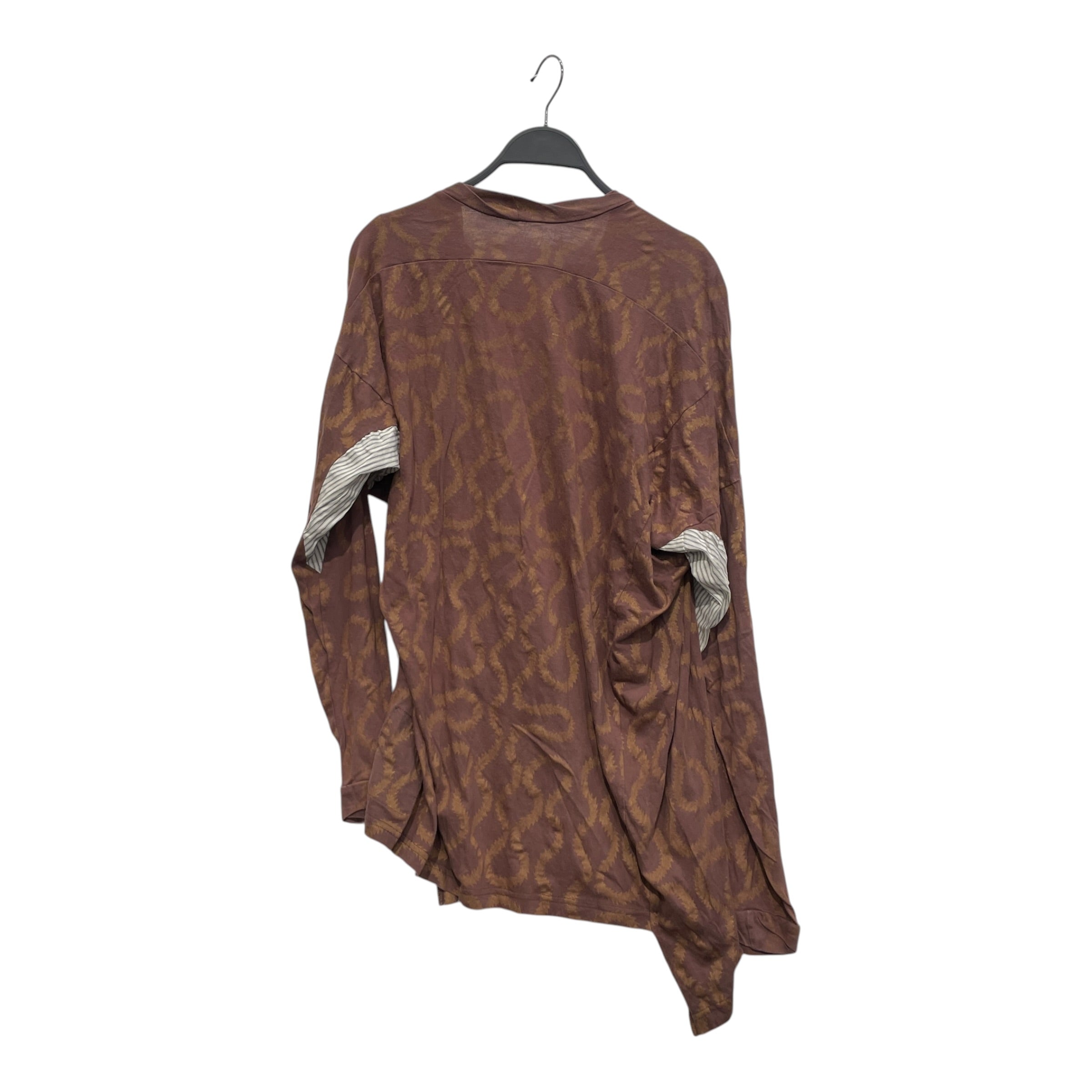 WORLDS END VIVENNE WESTWOOD/Tunic Dress/OS/All Over Print/Cotton/BRW/DRESS SHIRT PIT PATCH view 2