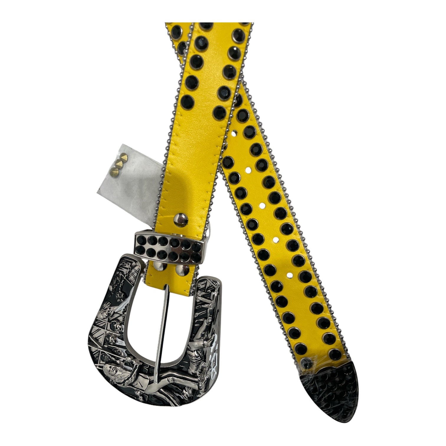 STOLEN ARTS/Belt/Leather/YEL/M's/KILL BILL STUDDED BELT view 2
