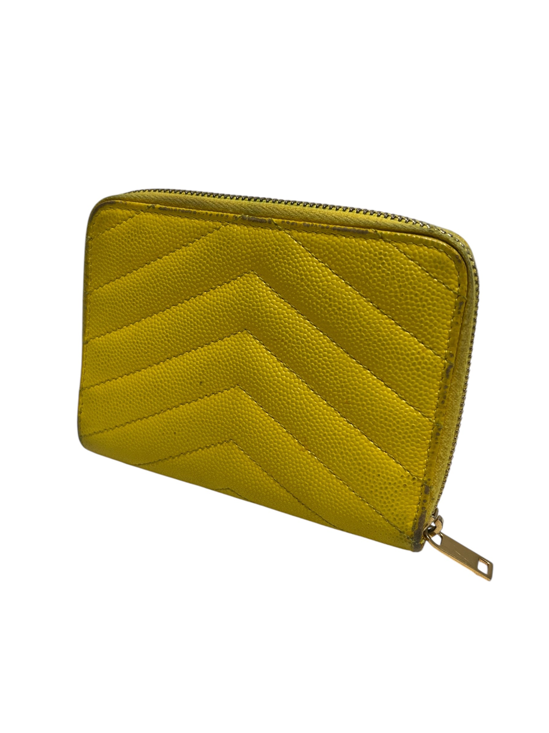 YVES SAINT LAURENT/Bifold Wallet/Leather/YEL/ view 2