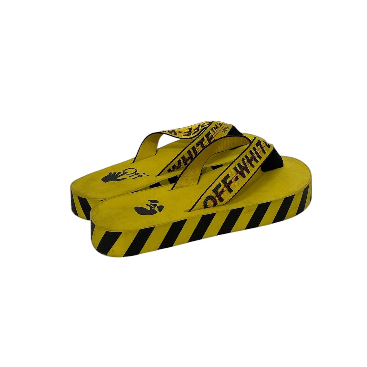 OFF-WHITE/Sandals/EU 37/Stripe/Nylon/YEL/ view 3