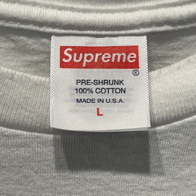 Supreme/T-Shirt/L/Cotton/WHT/POUND FOR POUND