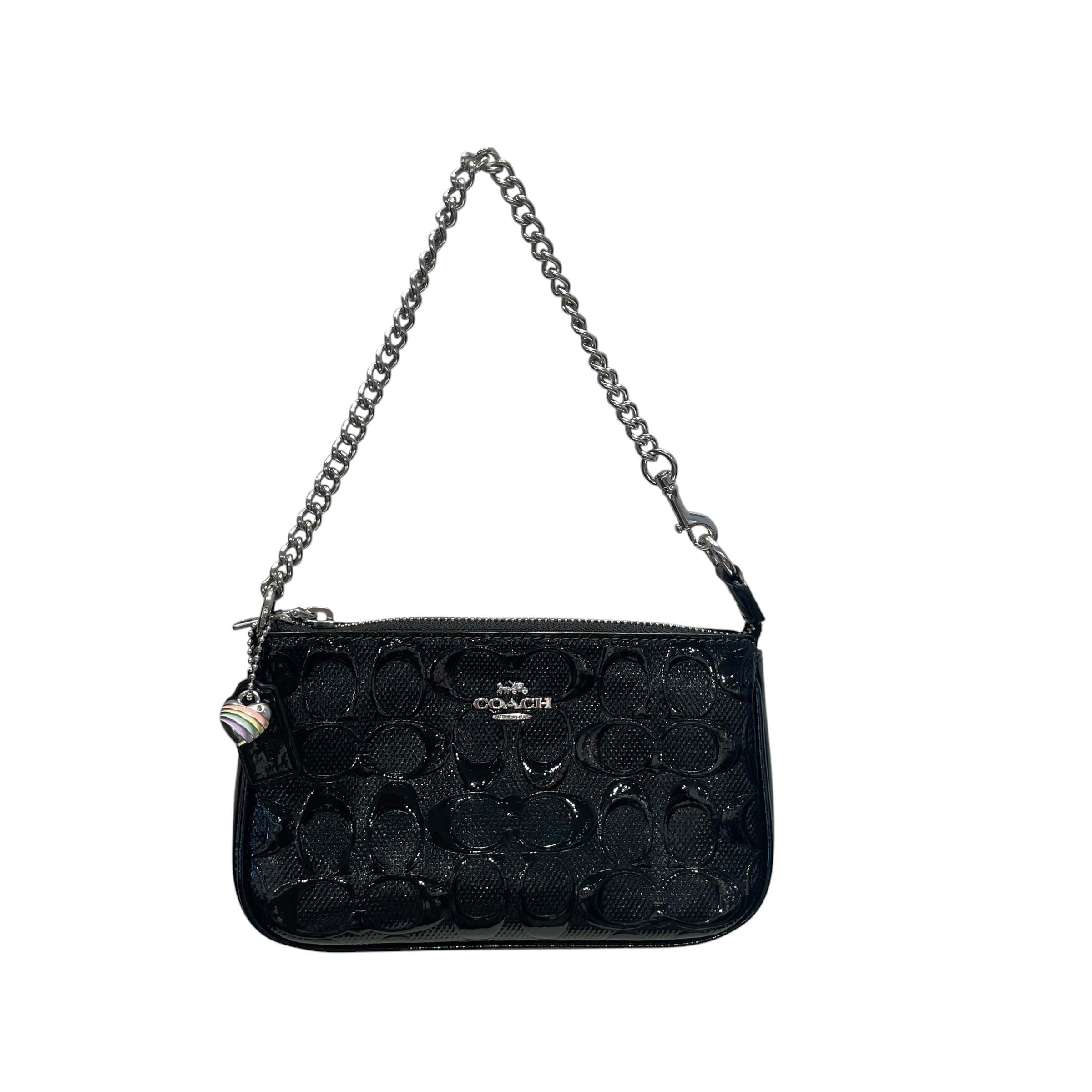 COACH/Hand Bag/Leather/BLK/Nolita 19 W/ Heart Charm view 1