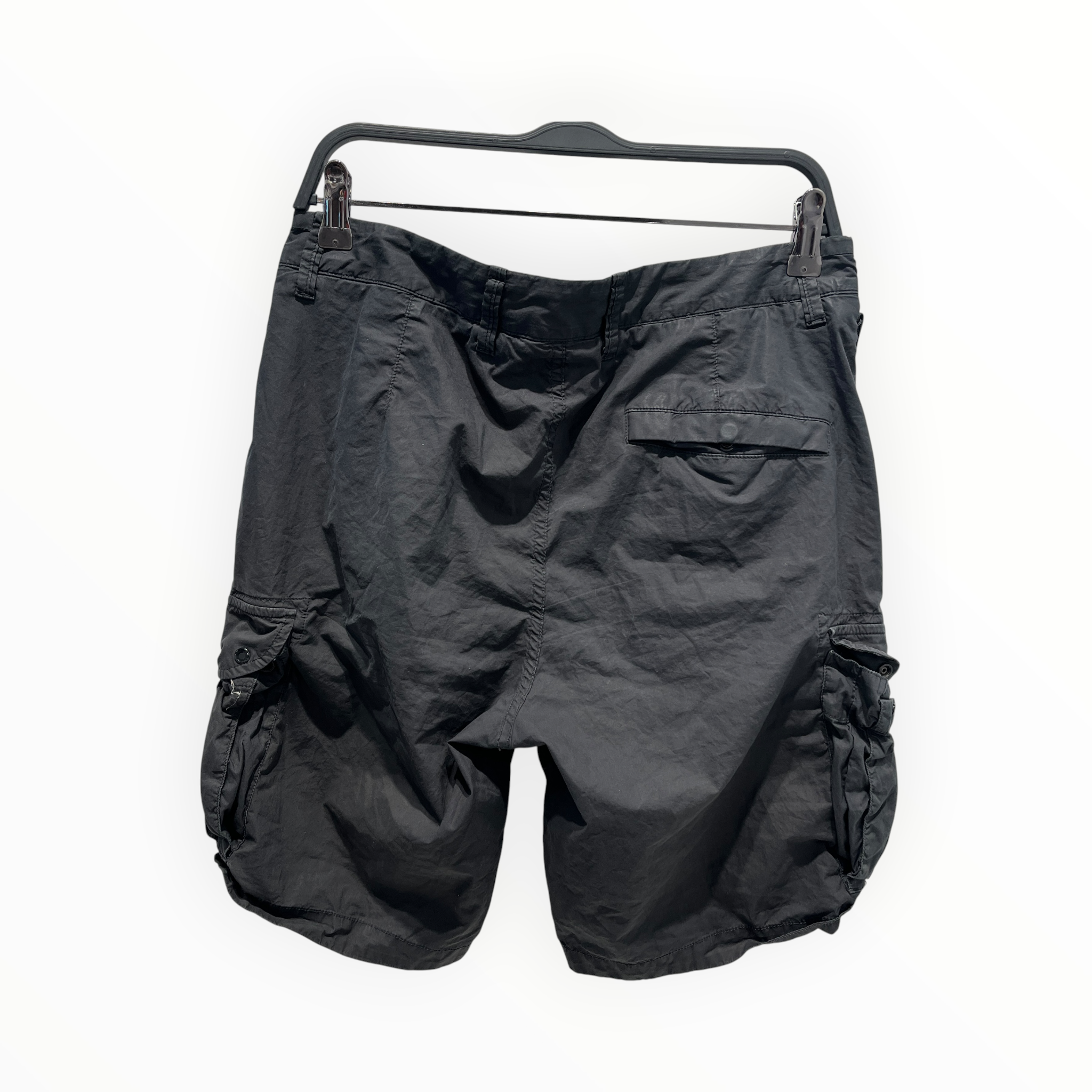 STONE ISLAND/Shorts/29/Cotton/BLK/cargo shorts view 2