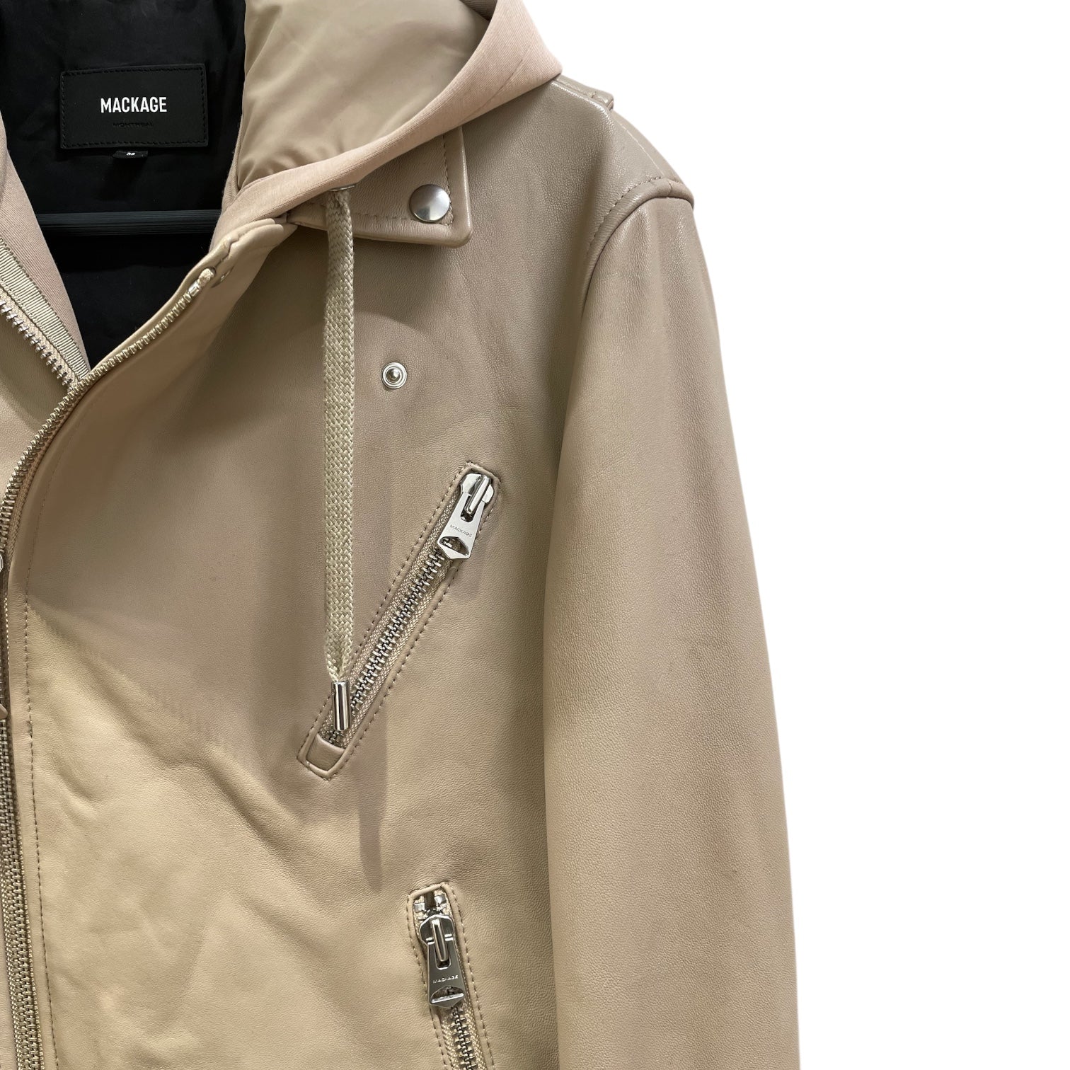 MACKAGE/Leather Jkt/16.5/Lambskin/CRM/Double Breasted/5110000278/MAGNUS-CN view 5