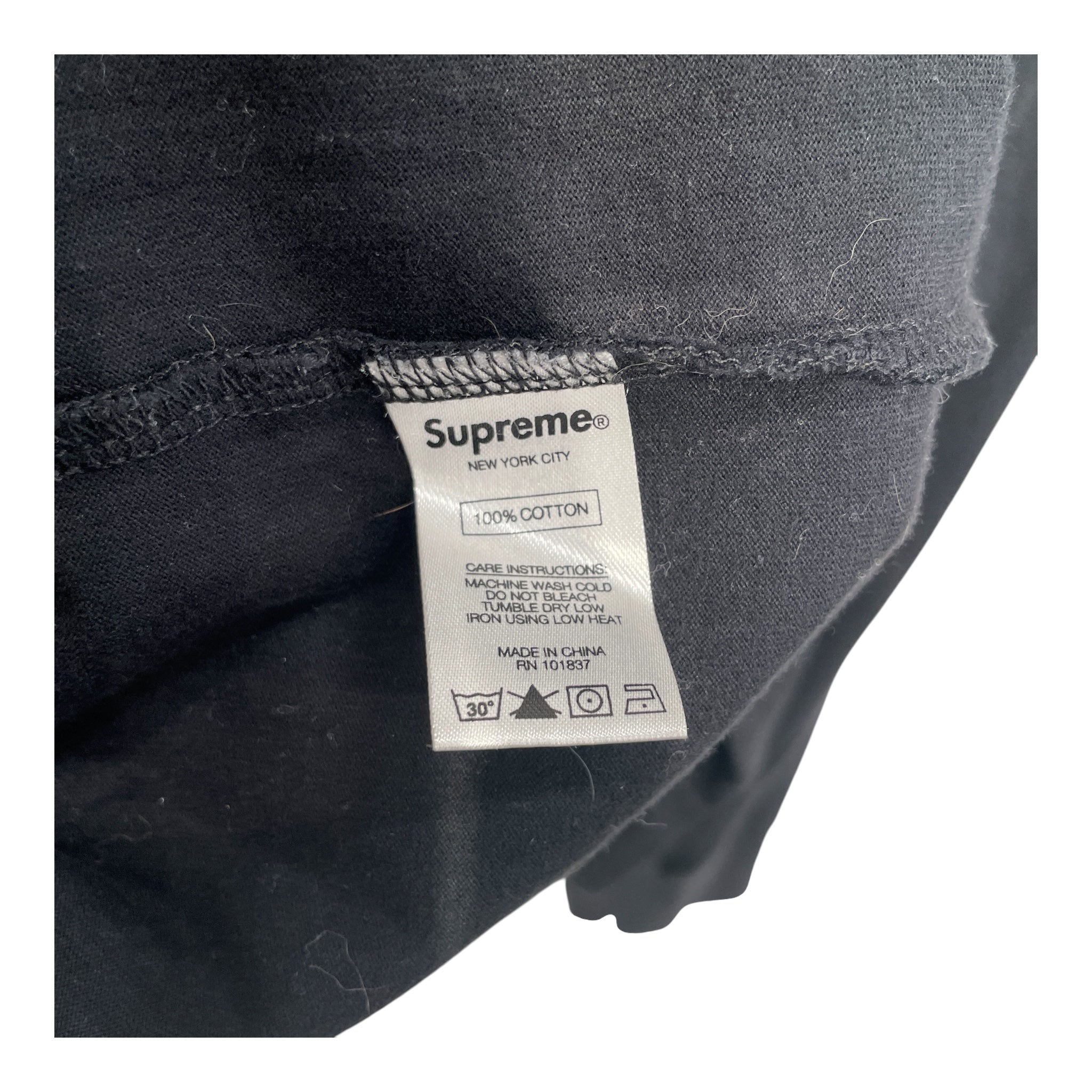 Supreme/T-Shirt/XL/Cotton/GRY/Stripe/GRAFFITILETTERS view 4