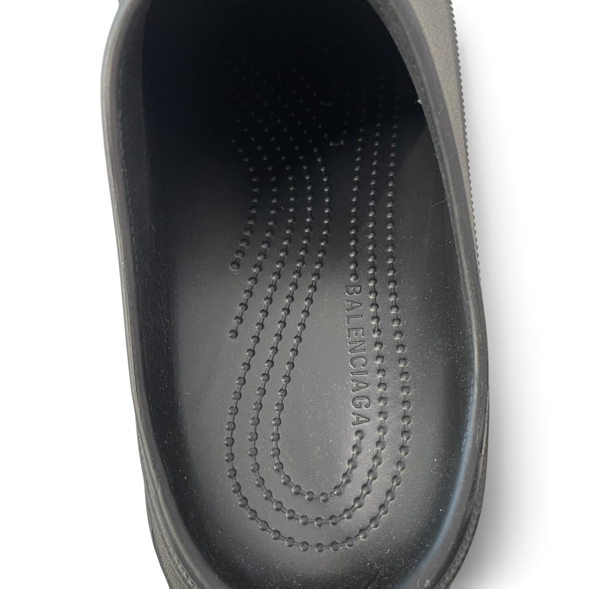BALENCIAGA/Sandals/EU 38/BLK/croc mule view 4