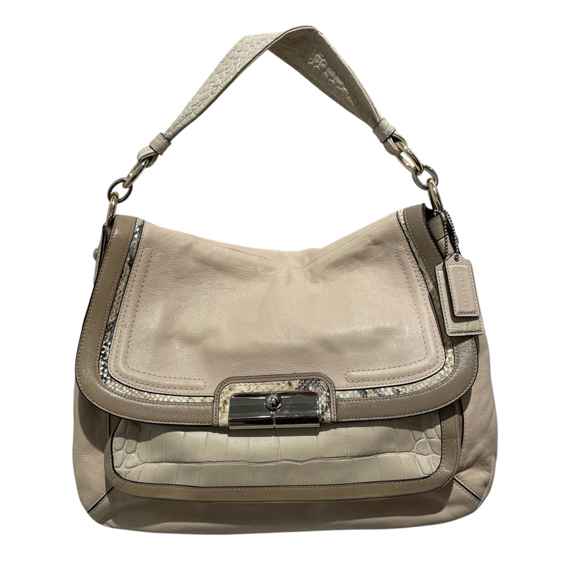 COACH/Hand Bag/Beige/Leather/16789