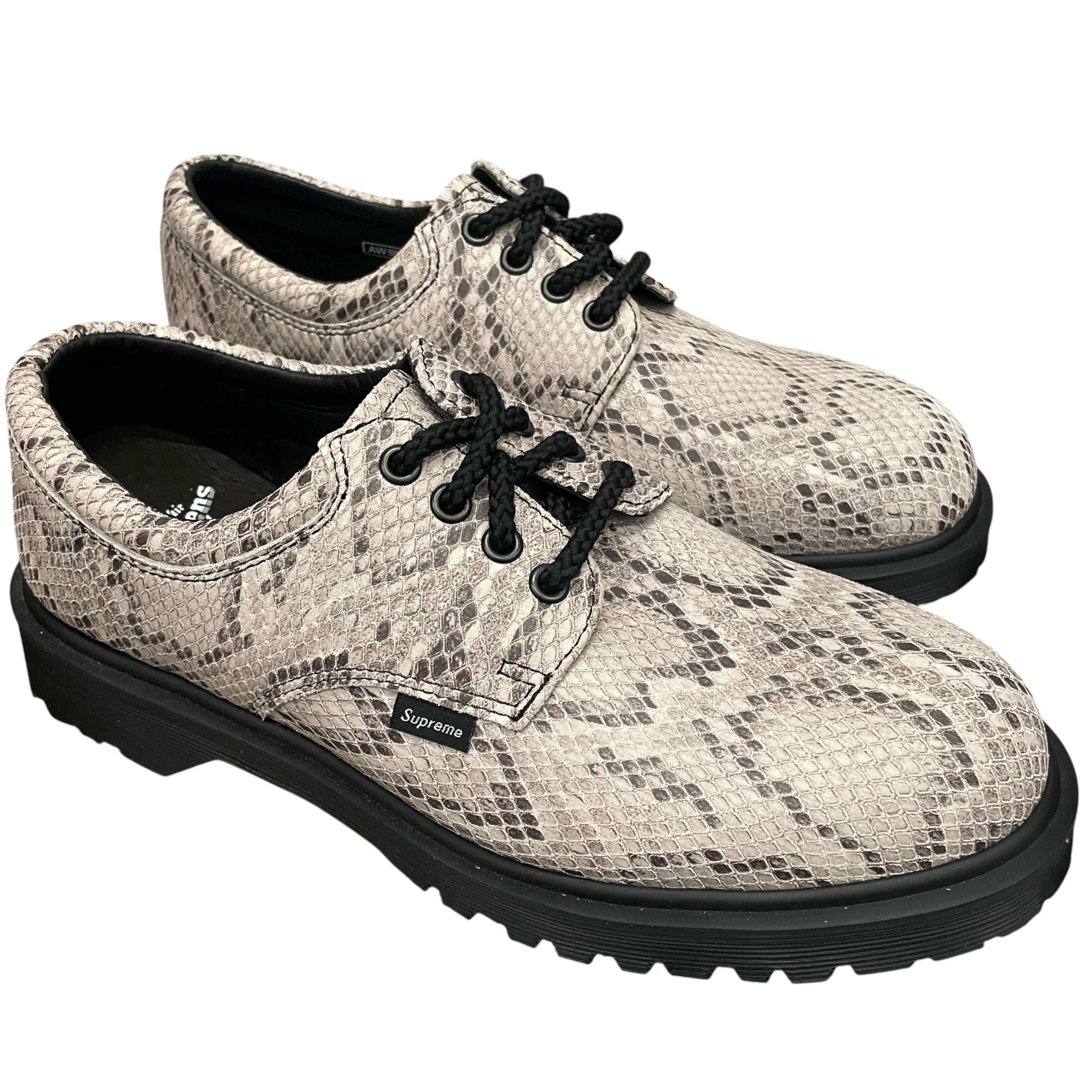 Dr.Martens/Supreme/Shoes/US 8/Leather/GRY/SNAKESKIN view 1