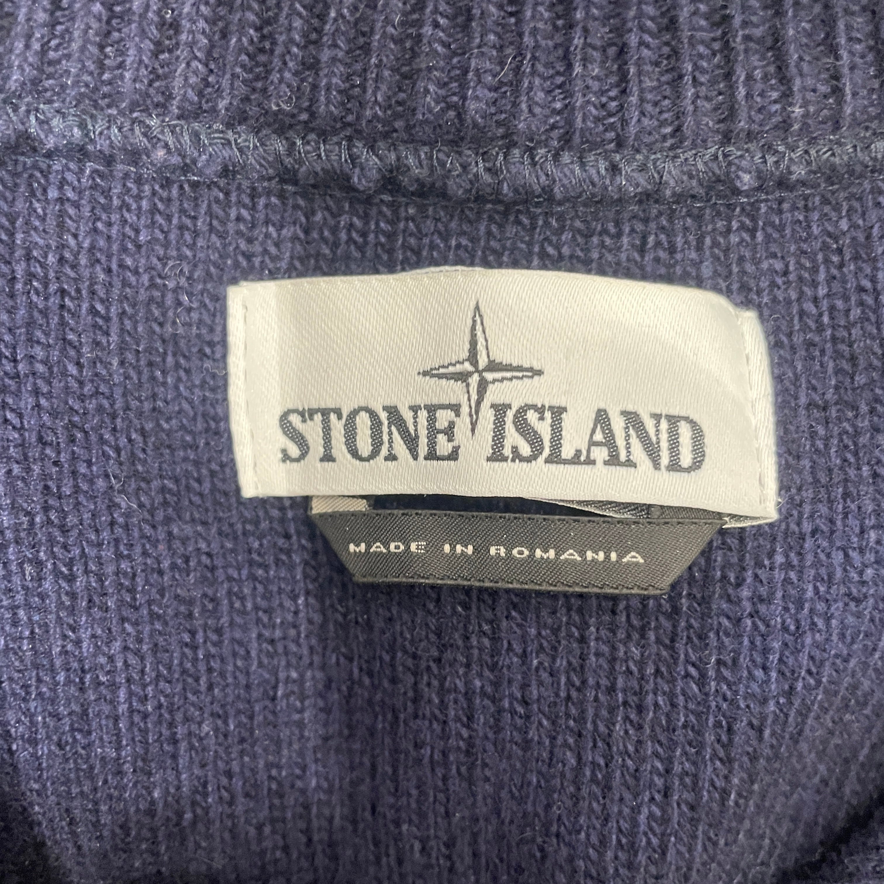 STONE ISLAND/Cardigan/XXL/Wool/NVY/BUTTON UP KNIT view 3