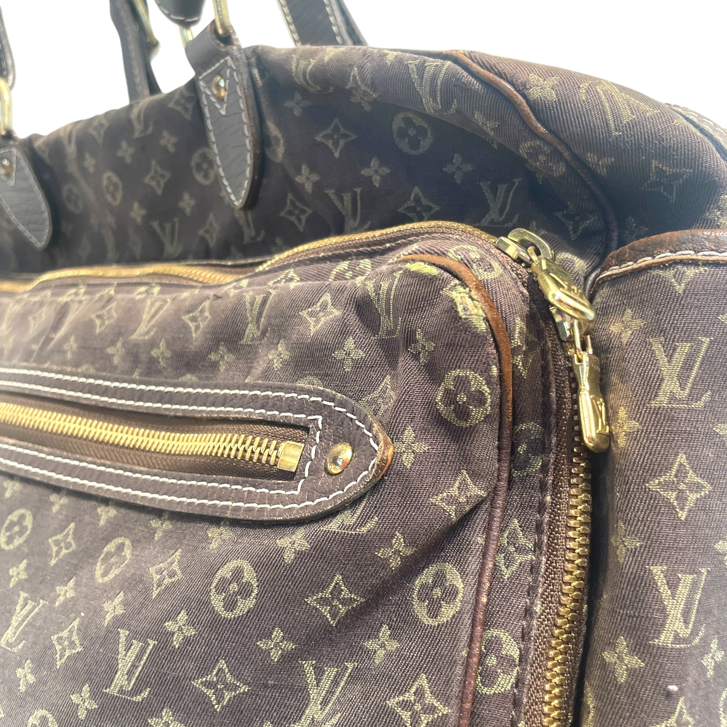 LOUIS VUITTON/Luggage/Monogram/Cotton/BRW/Mini Lin Sac a Langer view 7