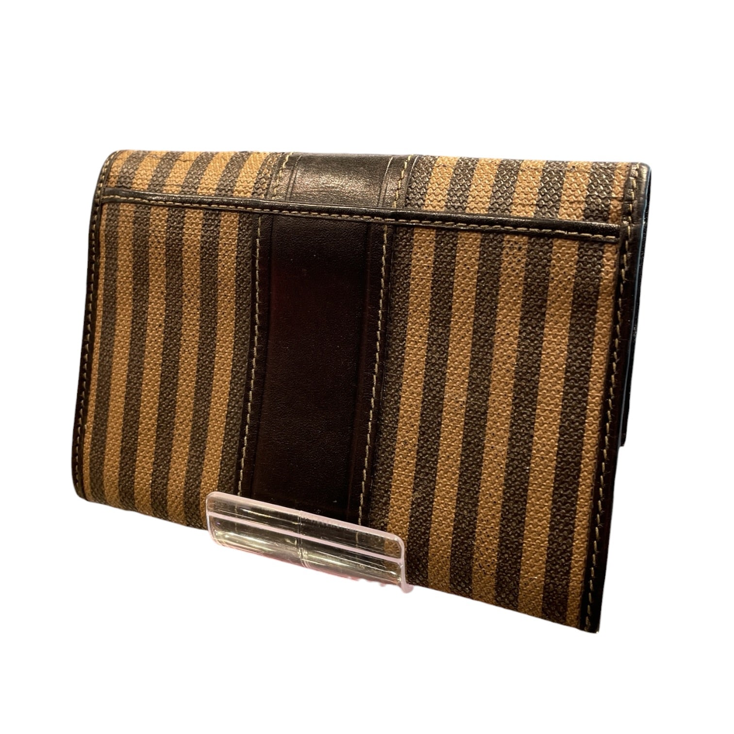 FENDI/Bifold Wallet/Leather/BRW/L's/Vintage Pequin Wallet view 2